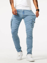Herren Cargojeans Slim Fit mit Seitentaschen | Franz