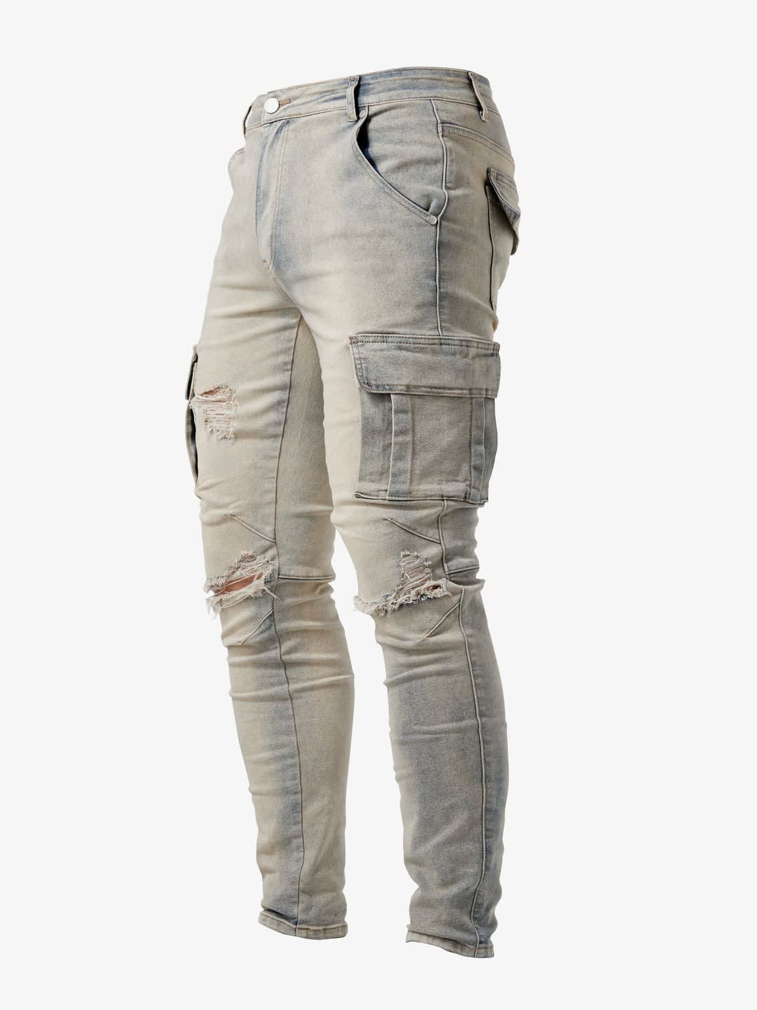 Herren Cargojeans Slim Fit mit Seitentaschen | Franz_3