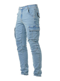 Herren Cargojeans Slim Fit mit Seitentaschen | Franz