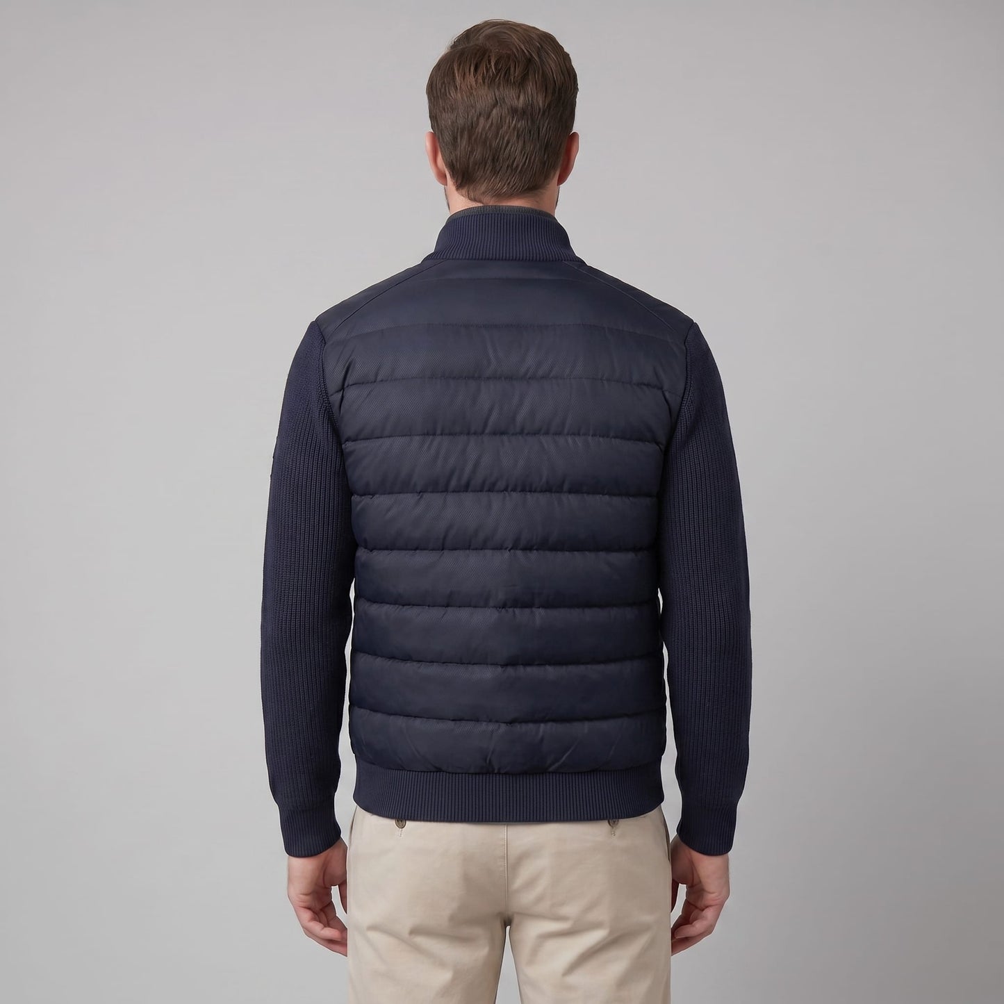 Herren Steppjacke mit Strickärmeln | Traugott_4