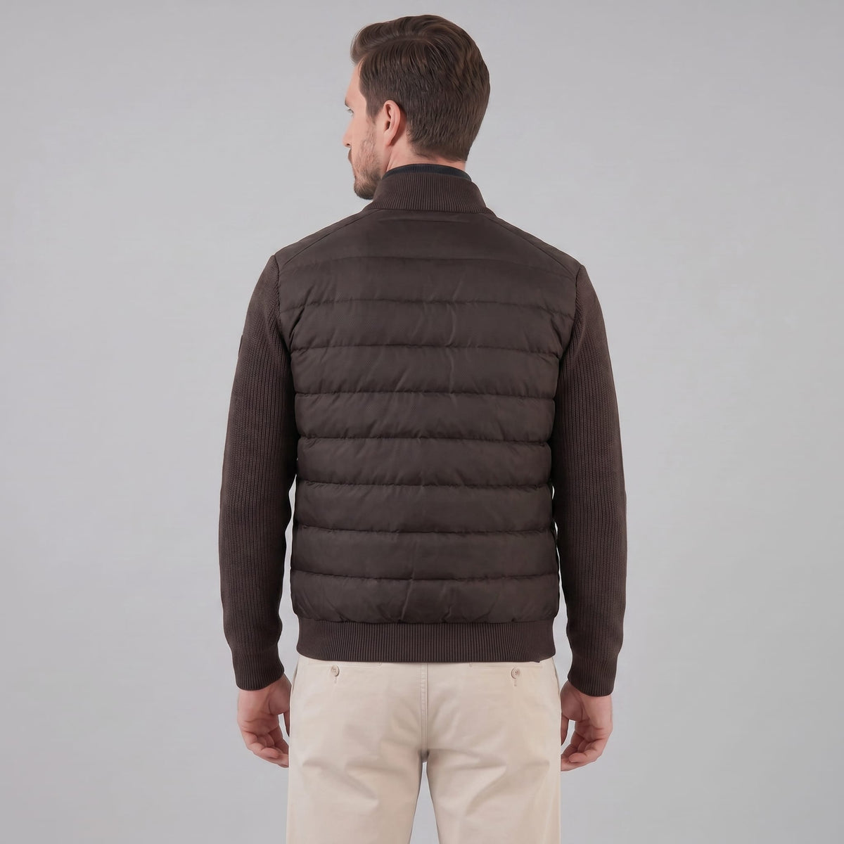 Herren Steppjacke mit Strickärmeln | Traugott