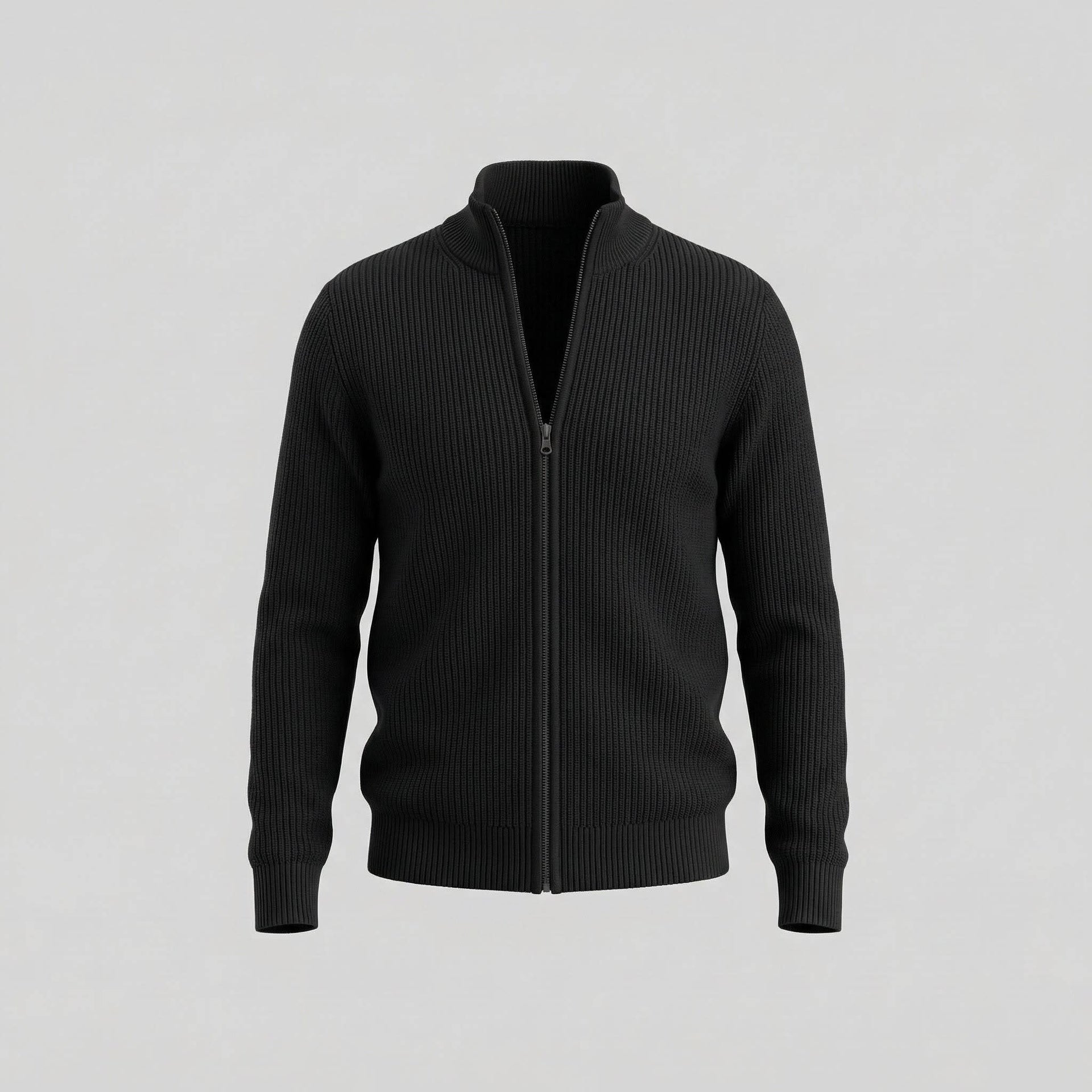 Herren Strickjacke mit Stehkragen | Siegfried