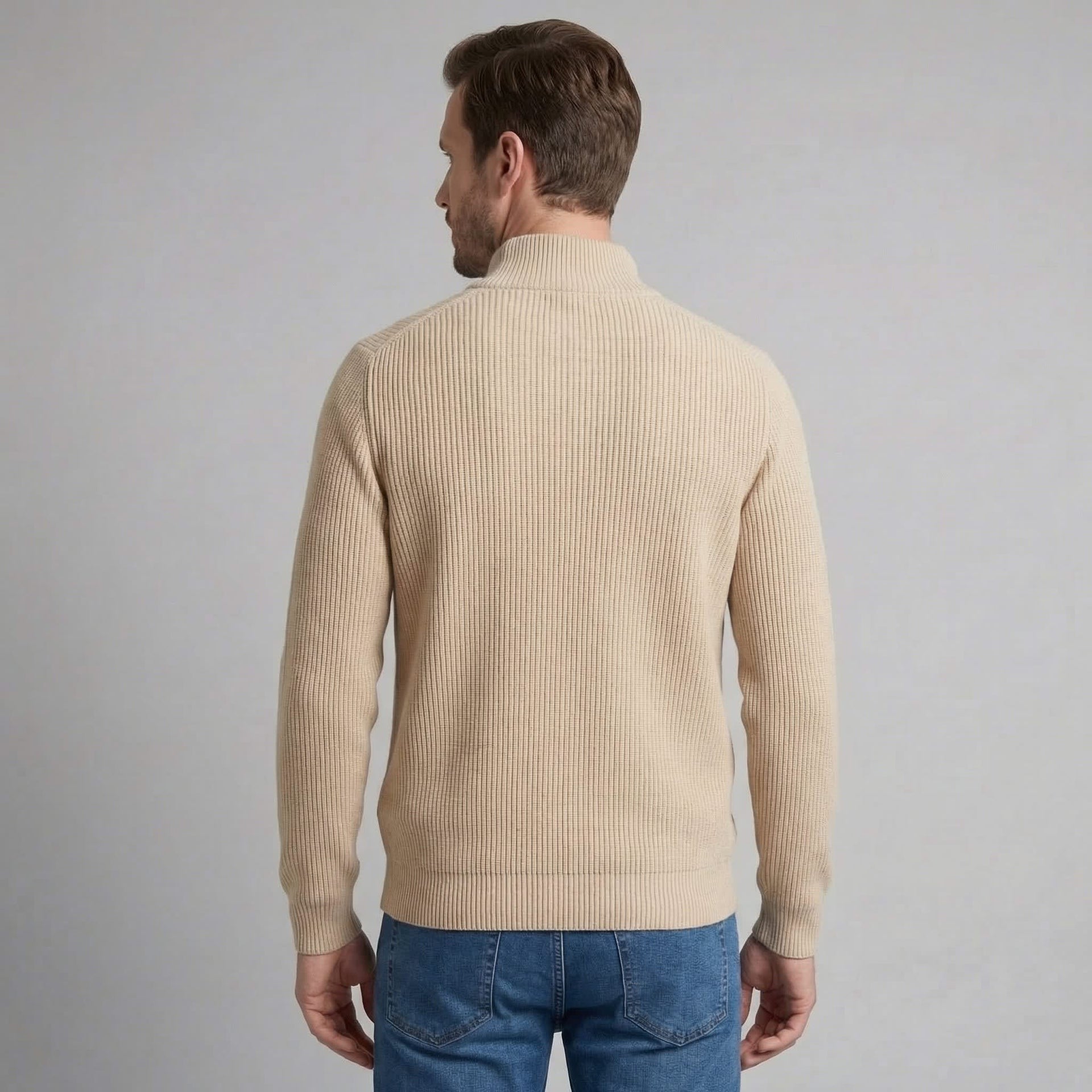 Herren Strickjacke mit Stehkragen | Siegfried