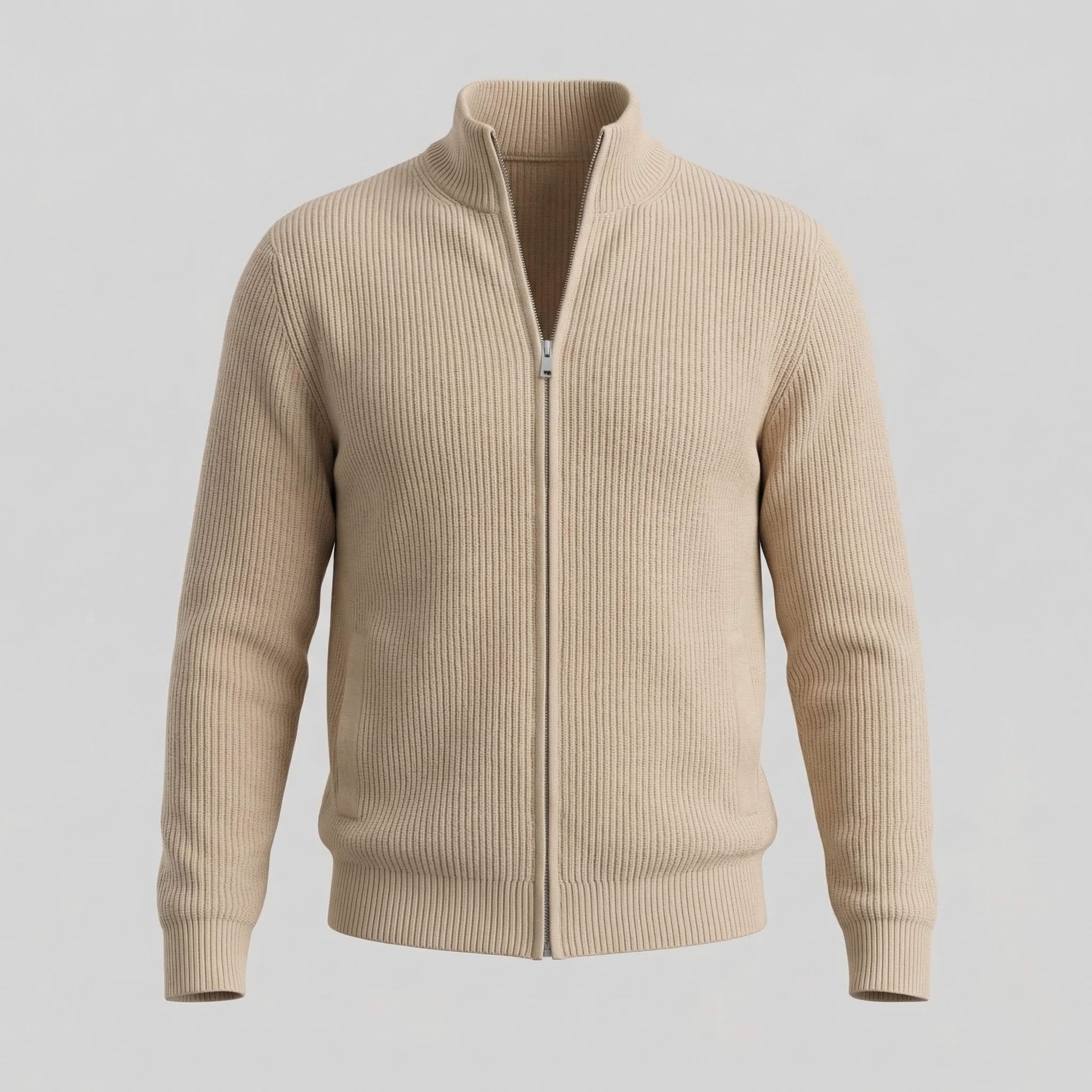 Herren Strickjacke mit Stehkragen | Siegfried