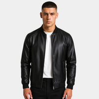 Herren Lederjacke im Bomber-Schnitt | Bjarne
