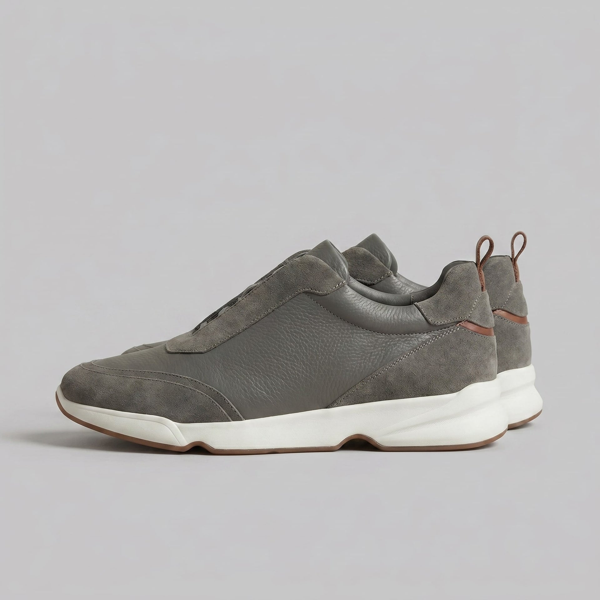 Herren Ledersneaker mit Wildleder-Einsätzen | Florian