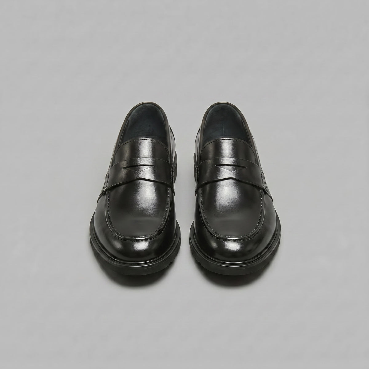 Herren Kunstleder-Loafer mit Profilsohle | Hinrich