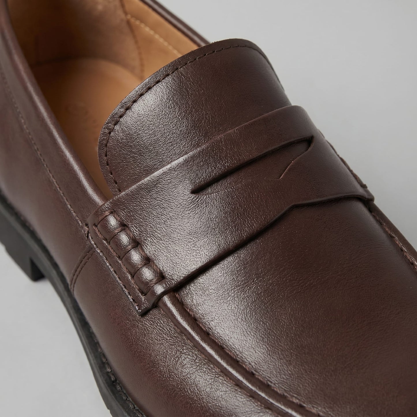 Herren Kunstleder-Loafer mit Profilsohle | Hinrich_4