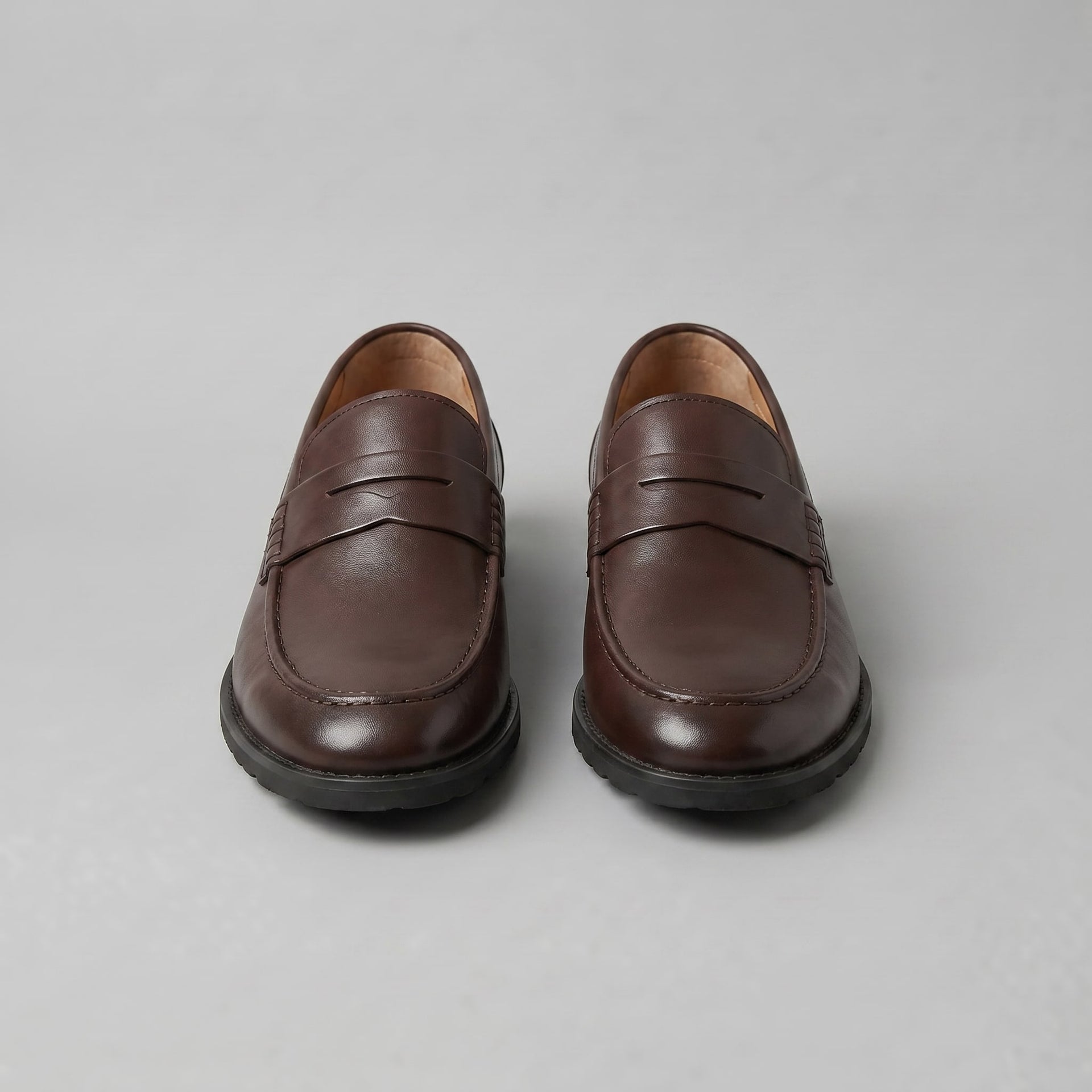 Herren Kunstleder-Loafer mit Profilsohle | Hinrich