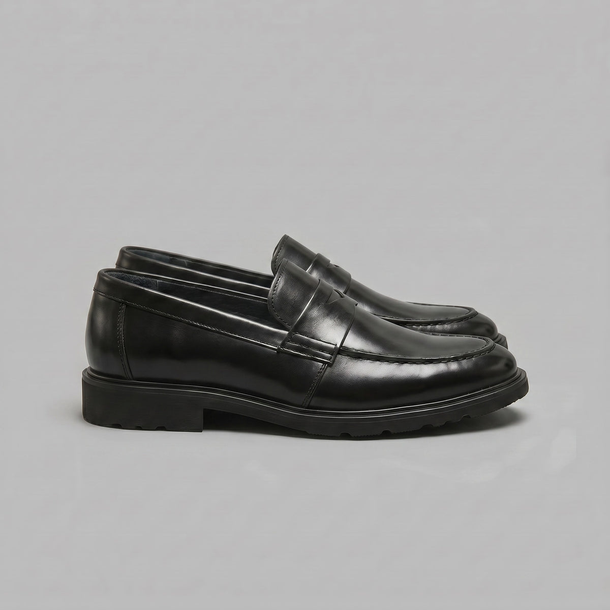 Herren Kunstleder-Loafer mit Profilsohle | Hinrich_7