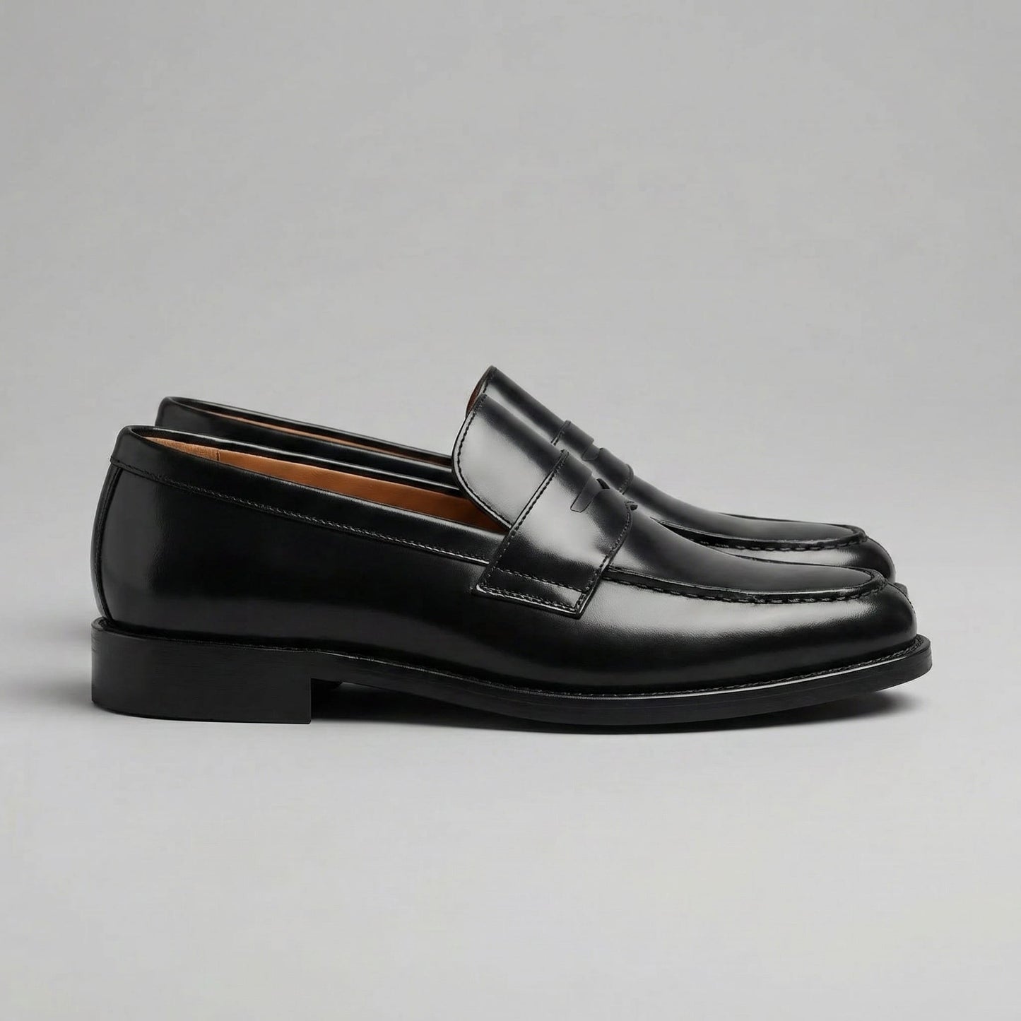 Herren Leder-Loafer mit Penny-Riemen | Bernward_3