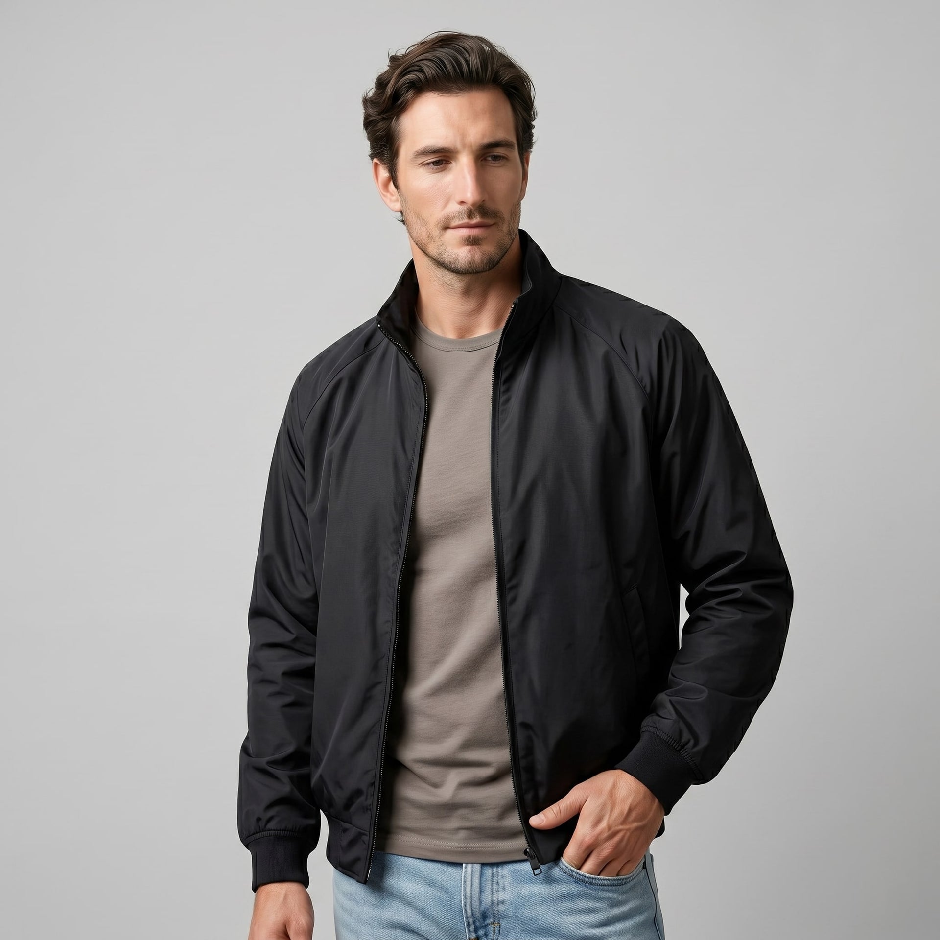 Herren Harrington-Jacke mit Stehkragen | Enno
