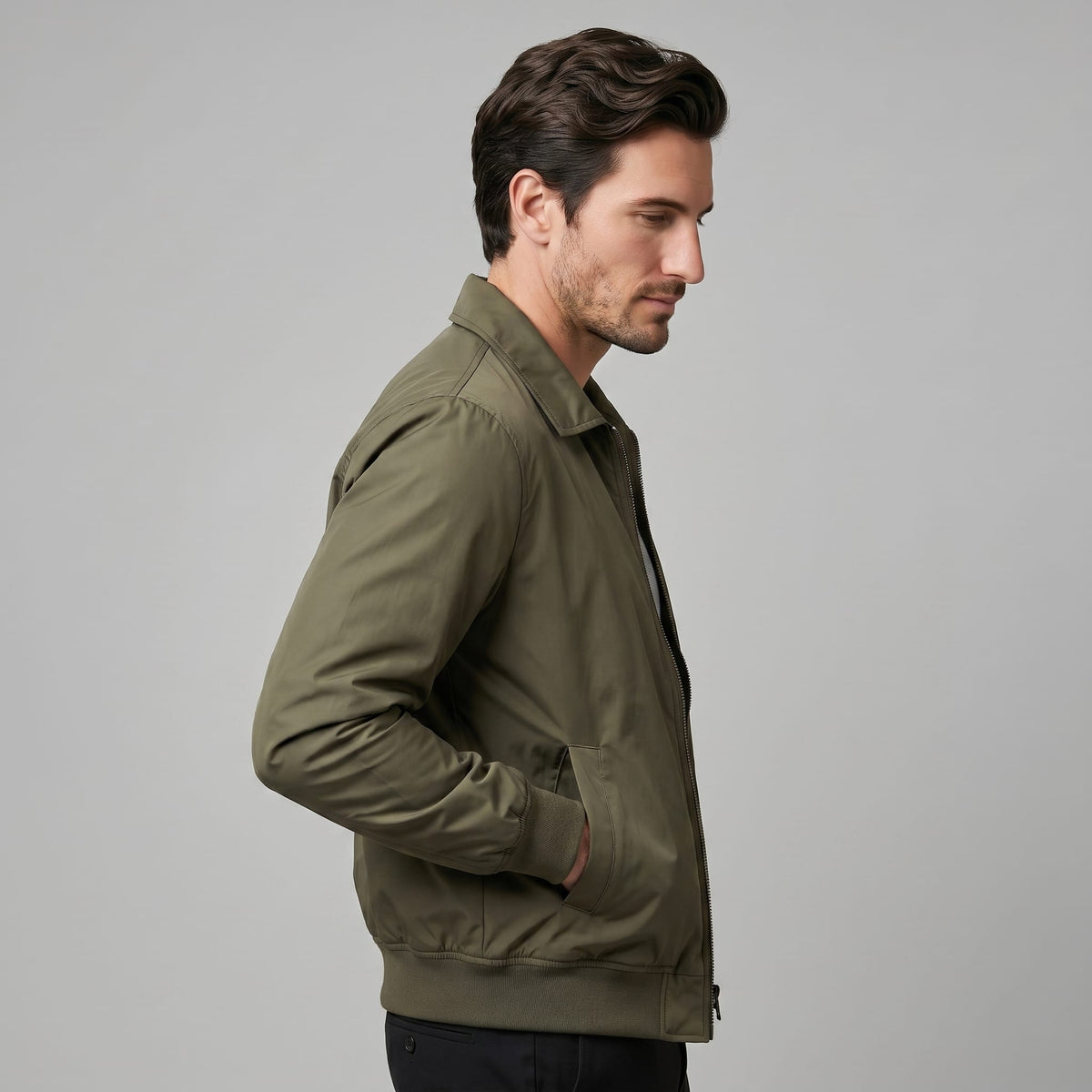 Herren Harrington-Jacke mit Stehkragen | Enno