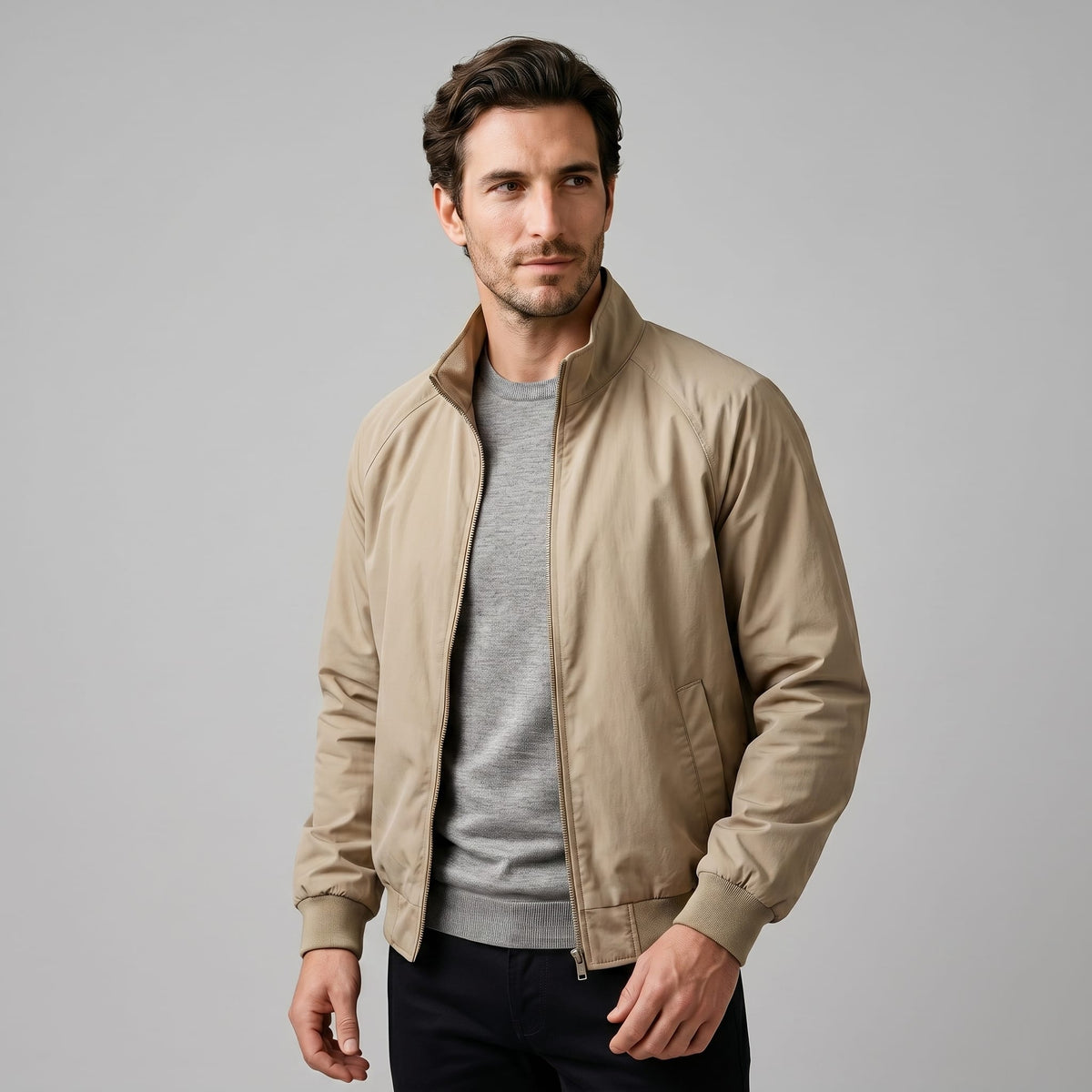 Herren Harrington-Jacke mit Stehkragen | Enno