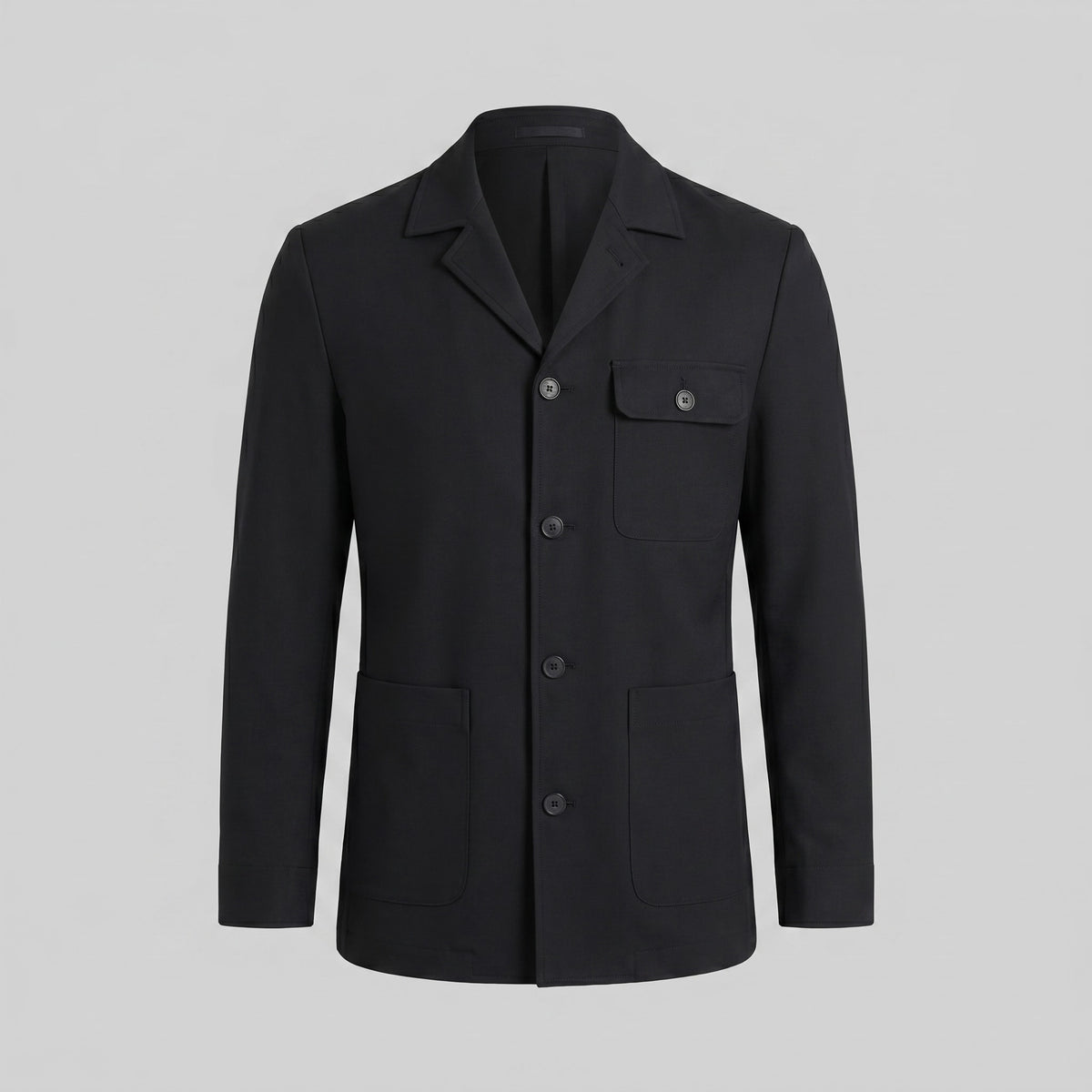 Herren Leinenjacke mit Reverskragen | Udo_5