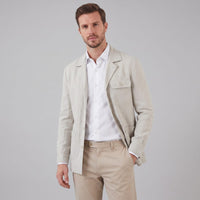 Herren Leinenjacke mit Reverskragen | Udo