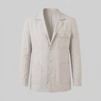Herren Leinenjacke mit Reverskragen | Udo
