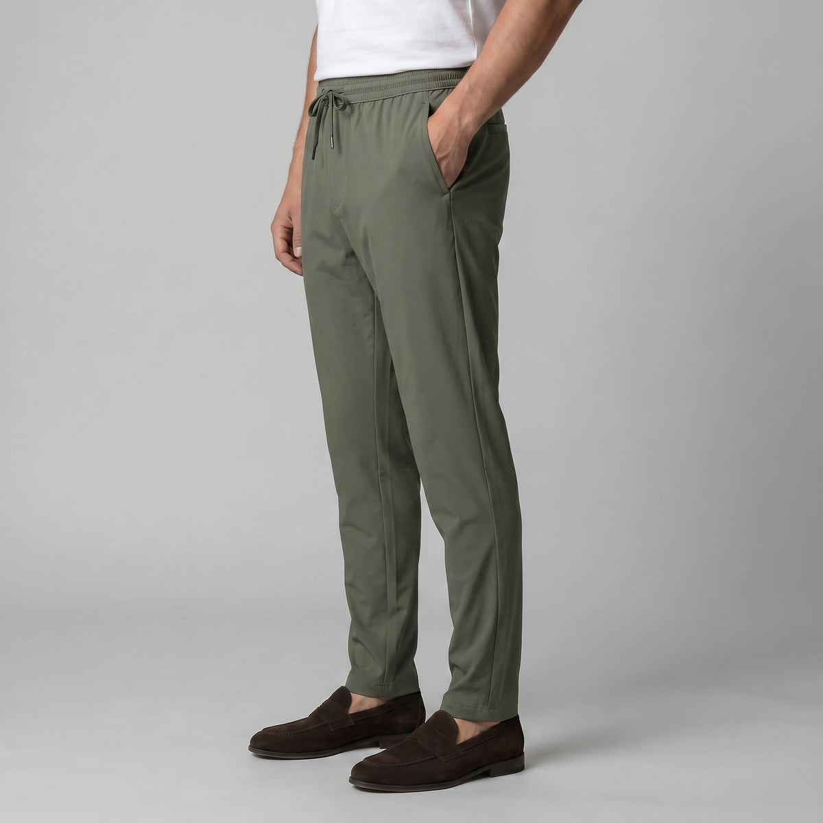 Herren Nylonhose mit Kordelzug und Gummibund | Wilfried