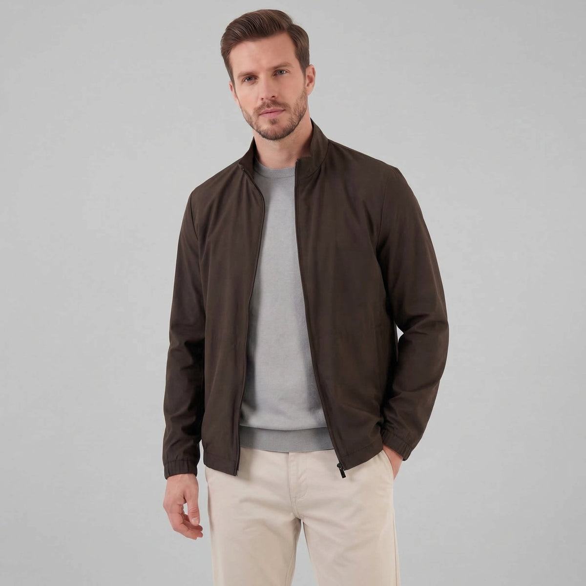 Herren Übergangsjacke mit Stehkragen | Ullrich