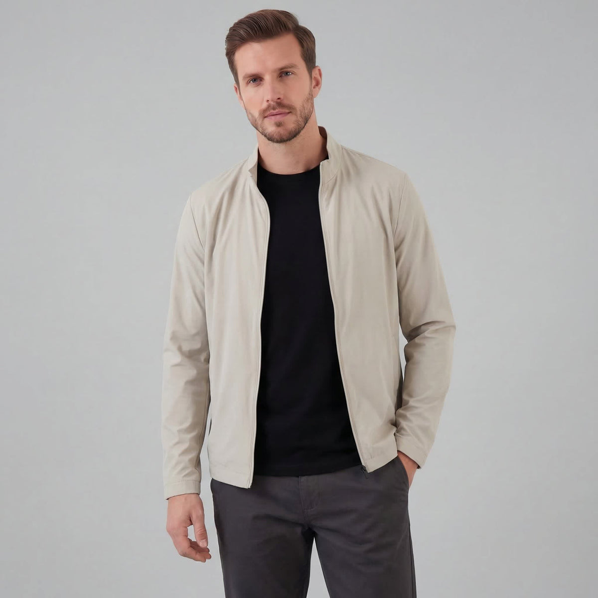 Herren Übergangsjacke mit Stehkragen | Ullrich
