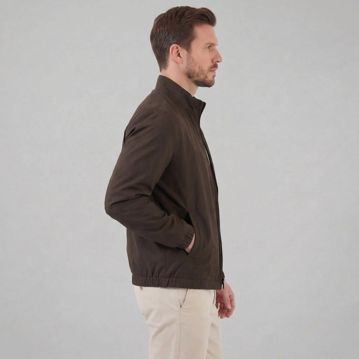 Herren Übergangsjacke mit Stehkragen | Ullrich_4