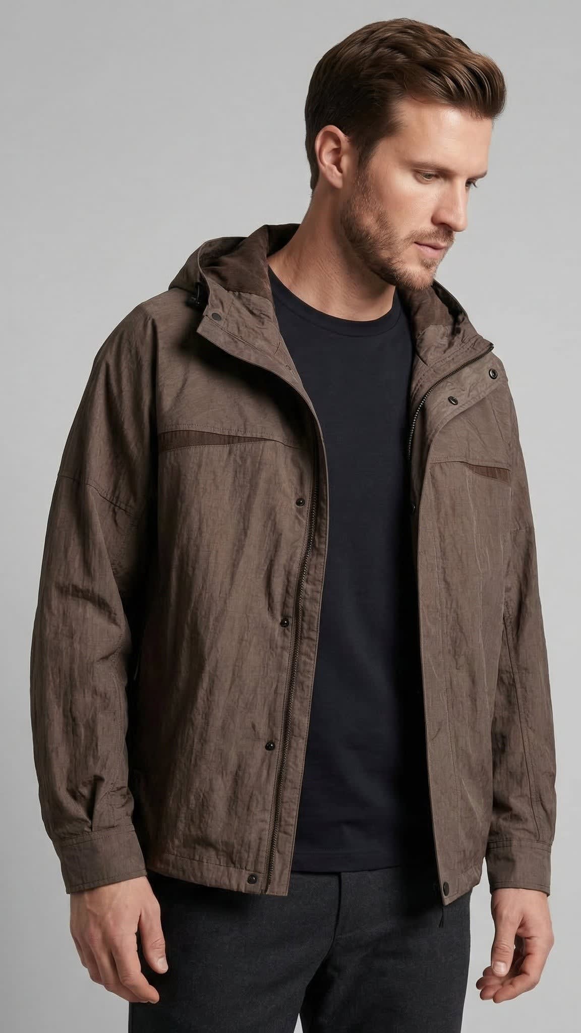 Herren Funktionsjacke wasserabweisend mit Kapuze | Uwe_11