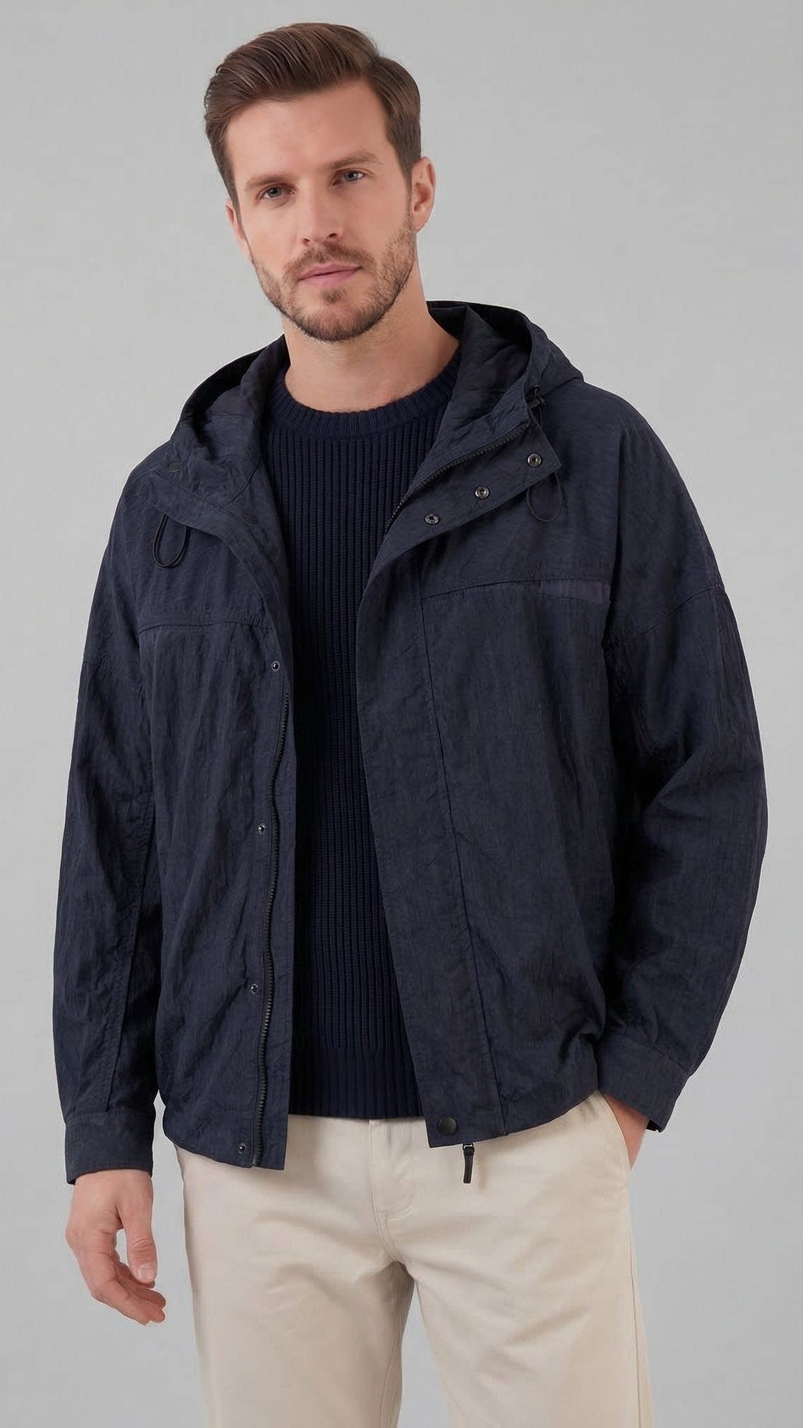 Herren Funktionsjacke wasserabweisend mit Kapuze | Uwe_6