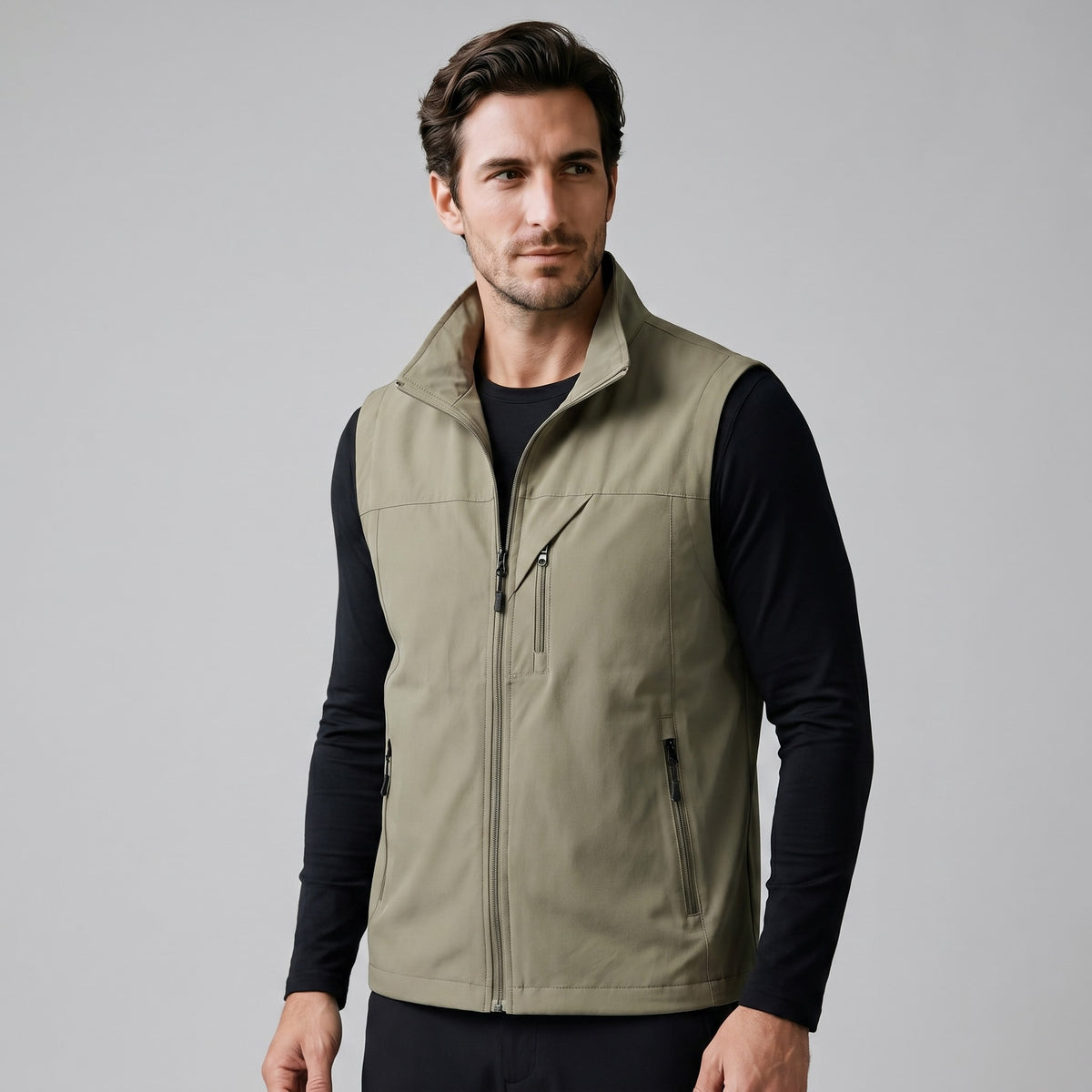 Herren Outdoorweste mit Stehkragen | Valentin_16