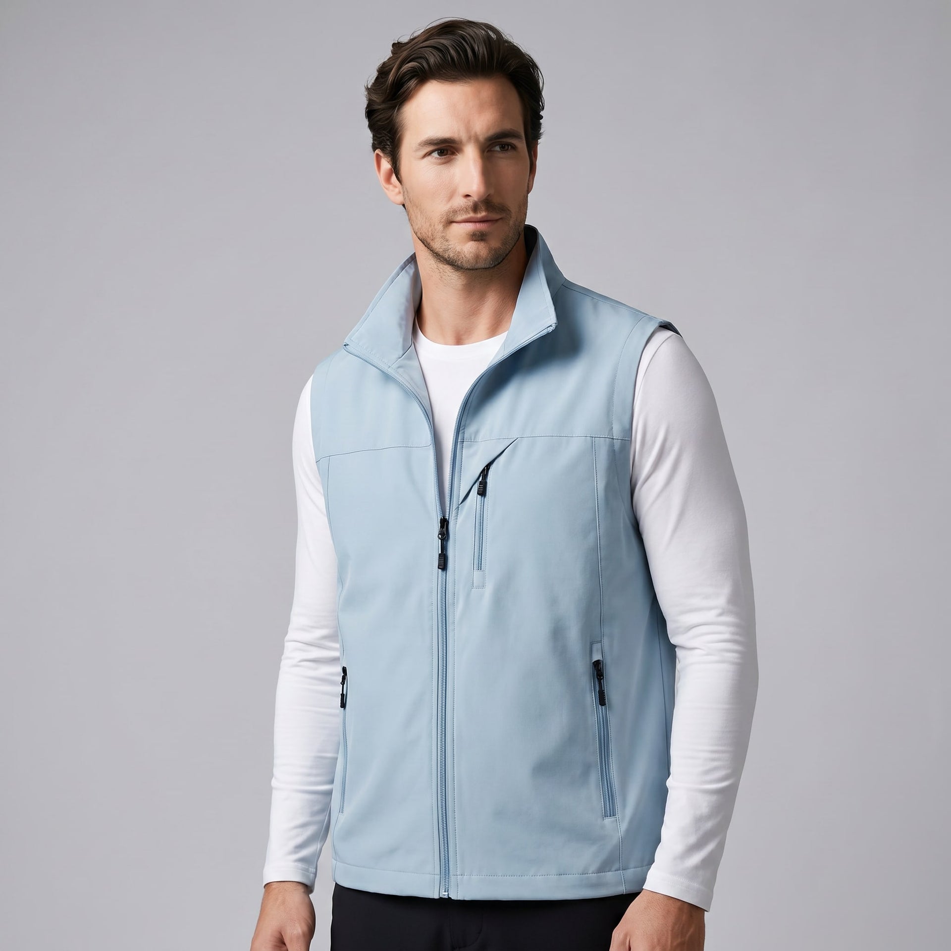 Herren Outdoorweste mit Stehkragen | Valentin