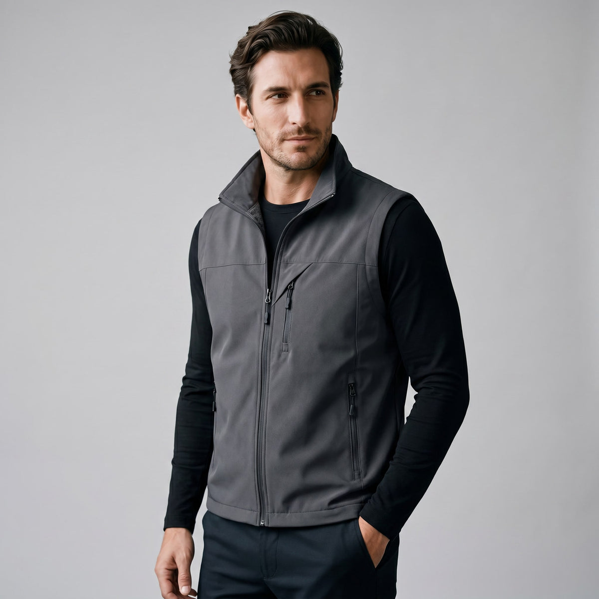 Herren Outdoorweste mit Stehkragen | Valentin_26