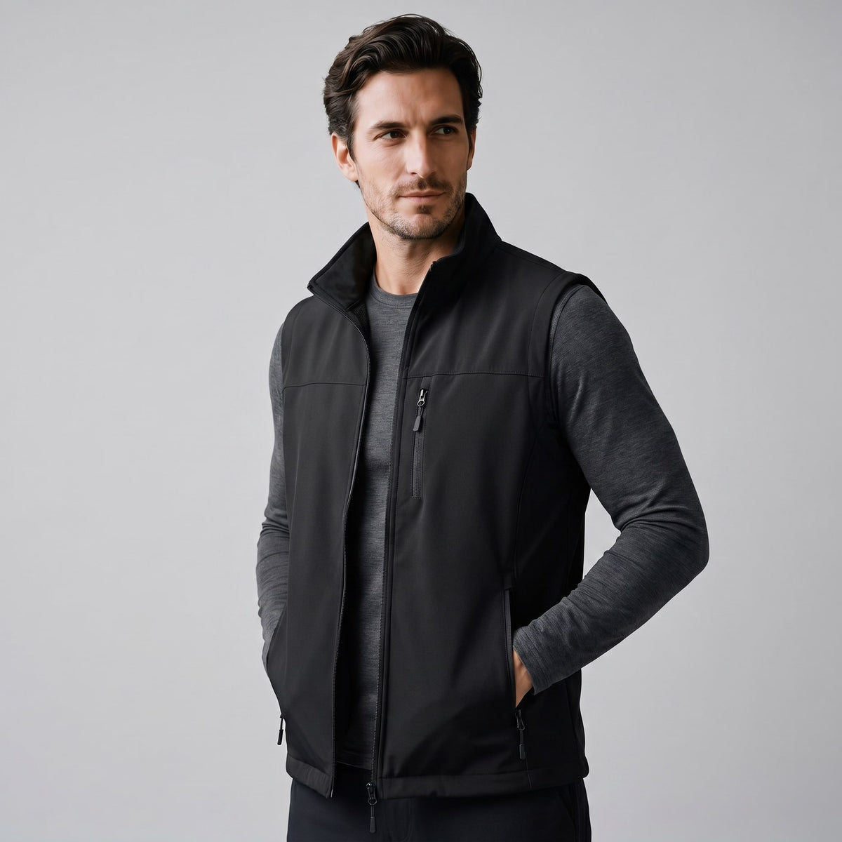 Herren Outdoorweste mit Stehkragen | Valentin_31