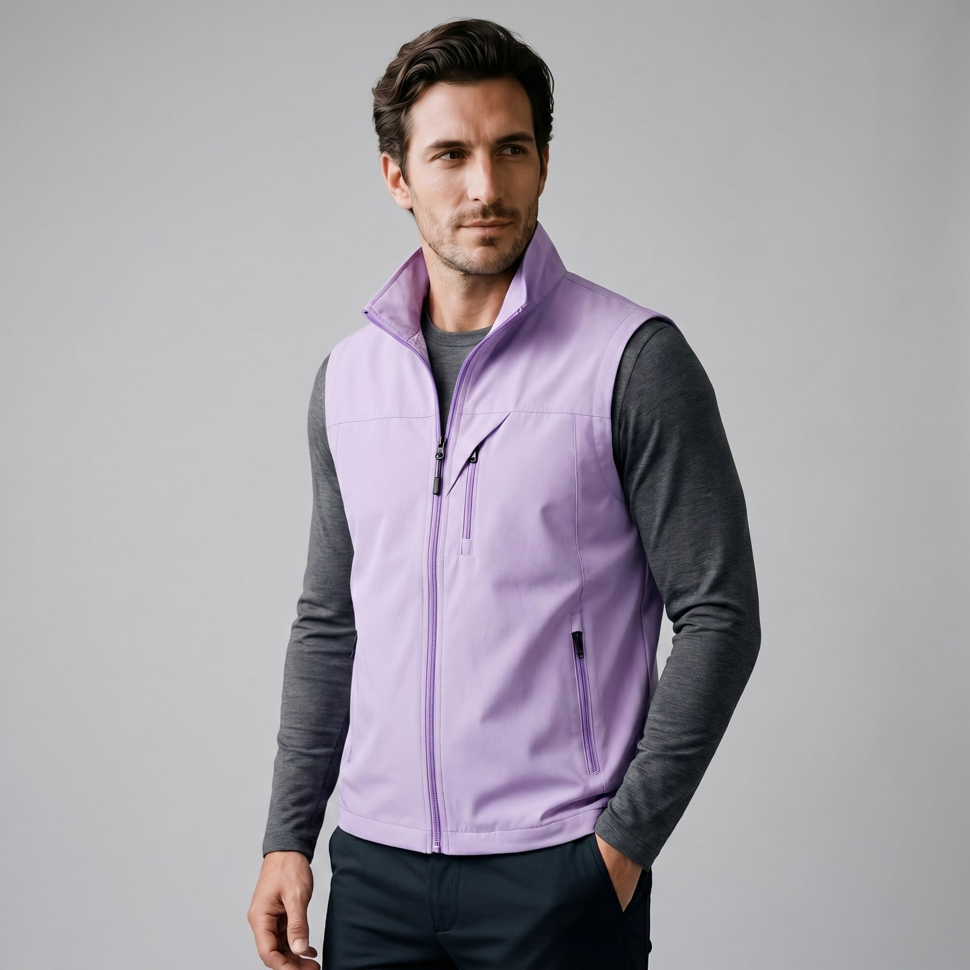 Herren Outdoorweste mit Stehkragen | Valentin