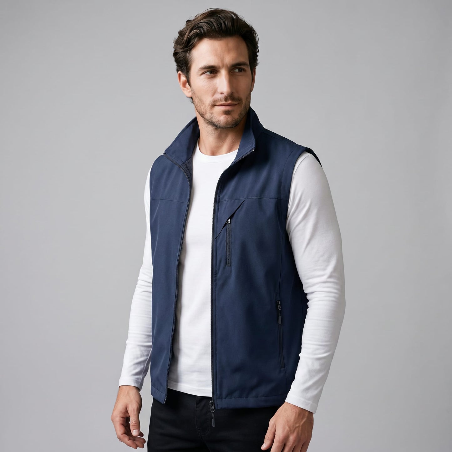 Herren Outdoorweste mit Stehkragen | Valentin_56