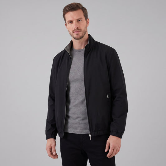 Herren Blouson mit Stehkragen und Reißverschlusstaschen | Augustin_1