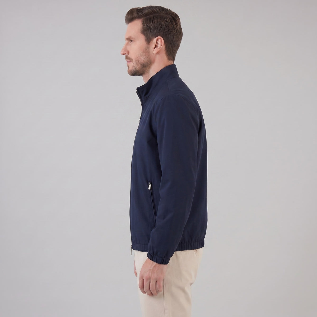 Herren Blouson mit Stehkragen und Reißverschlusstaschen | Augustin