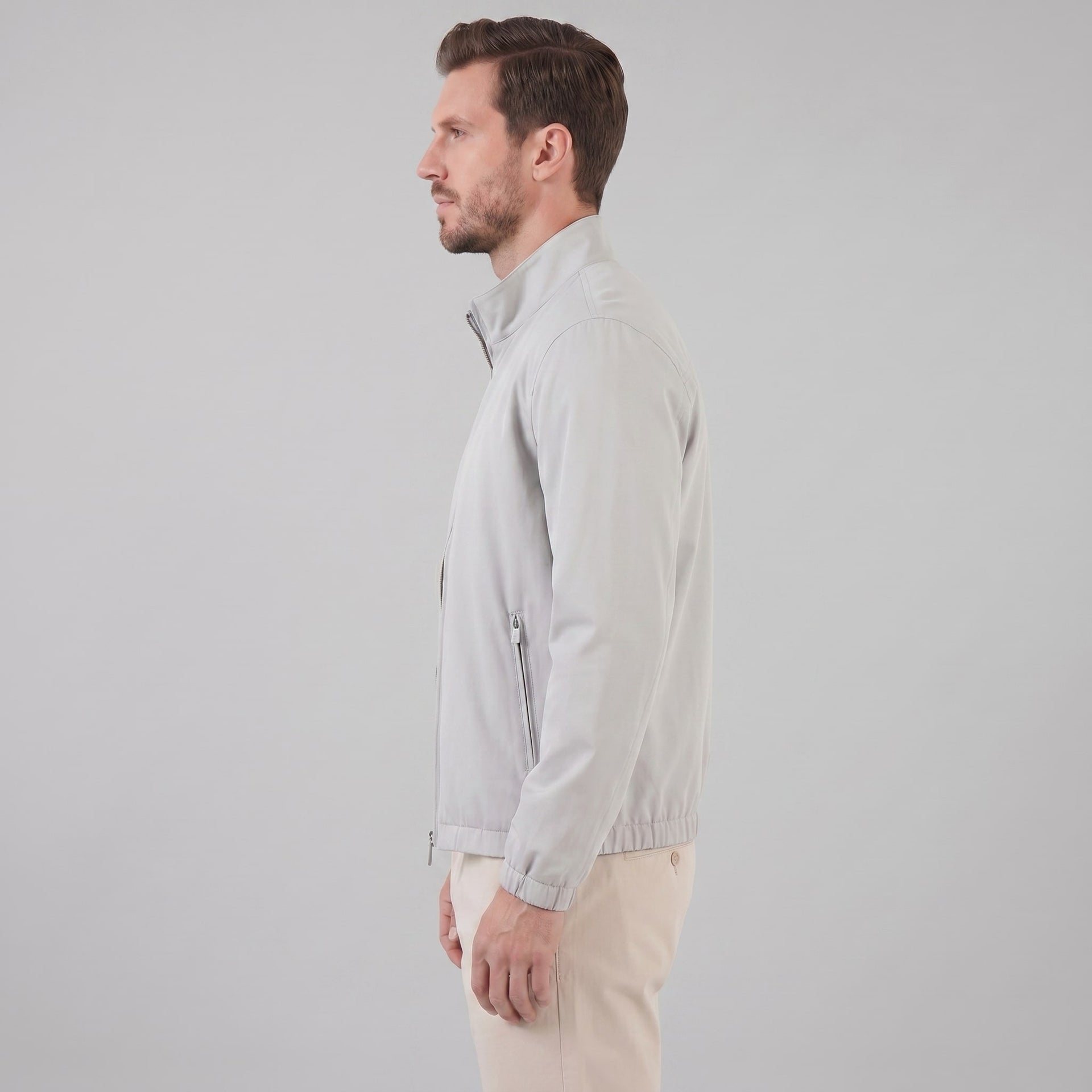 Herren Blouson mit Stehkragen und Reißverschlusstaschen | Augustin