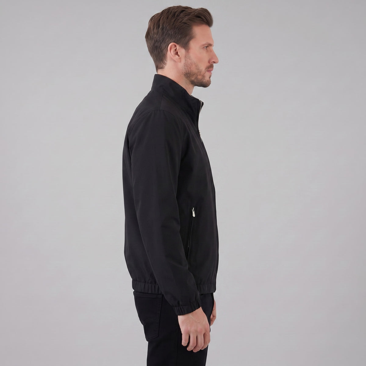 Herren Blouson mit Stehkragen und Reißverschlusstaschen | Augustin