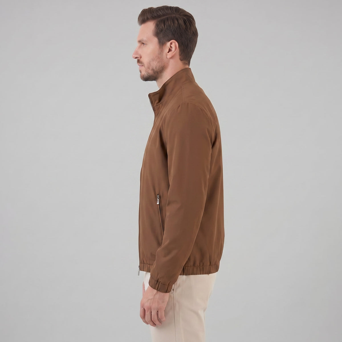 Herren Blouson mit Stehkragen und Reißverschlusstaschen | Augustin