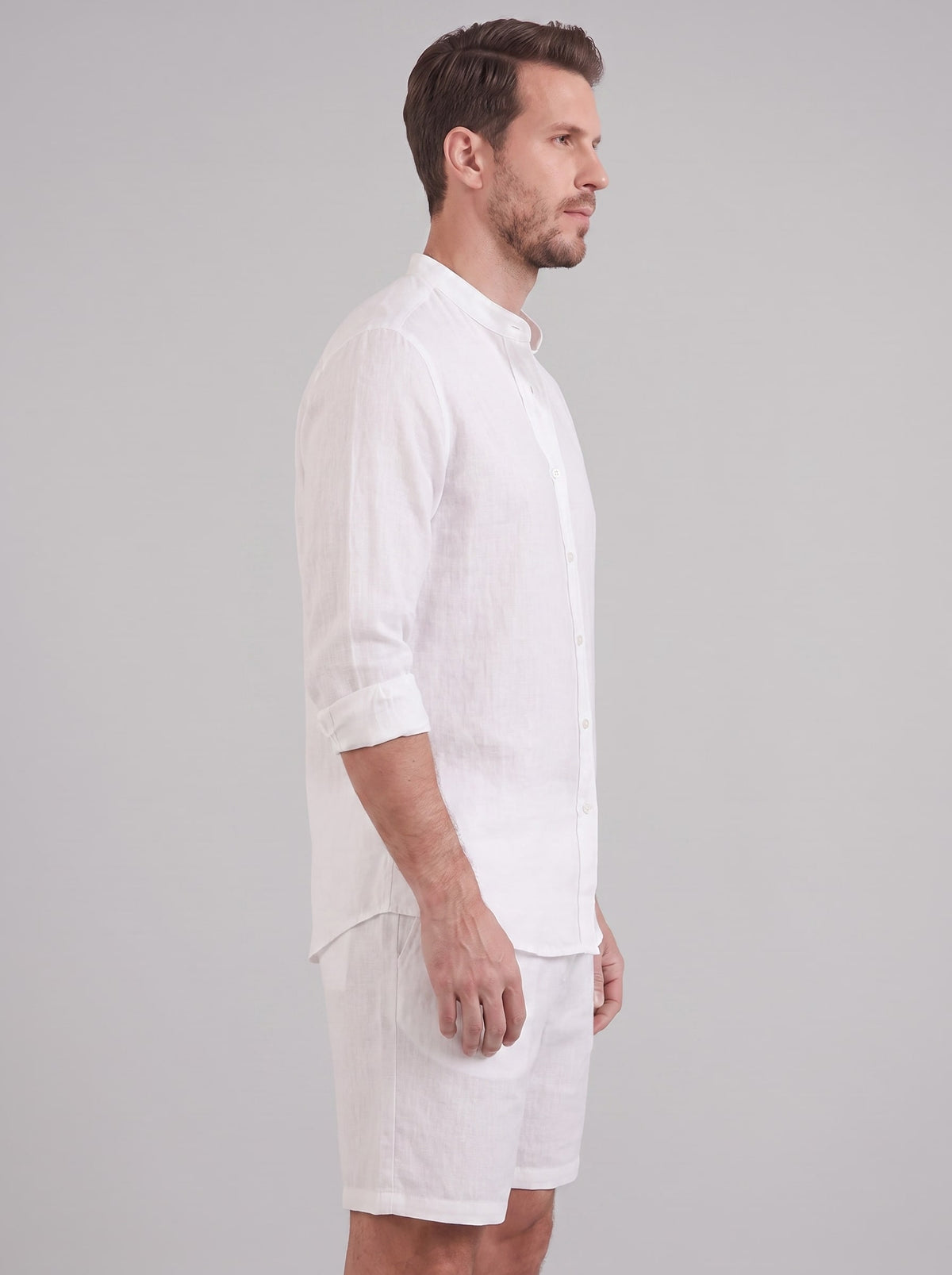 Herren Leinenset mit Stehkragen | Augustin_10
