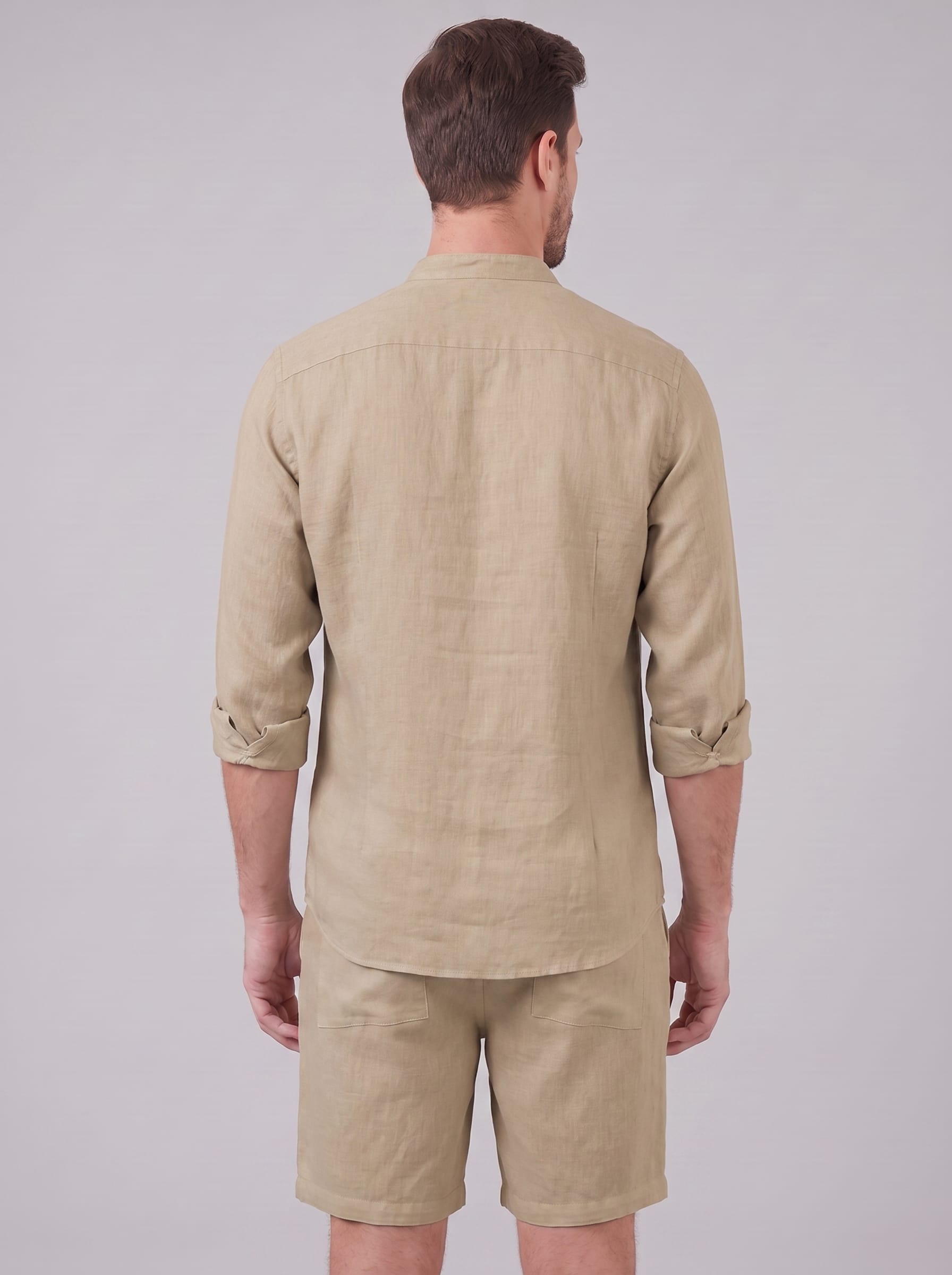 Herren Leinenset mit Stehkragen | Augustin