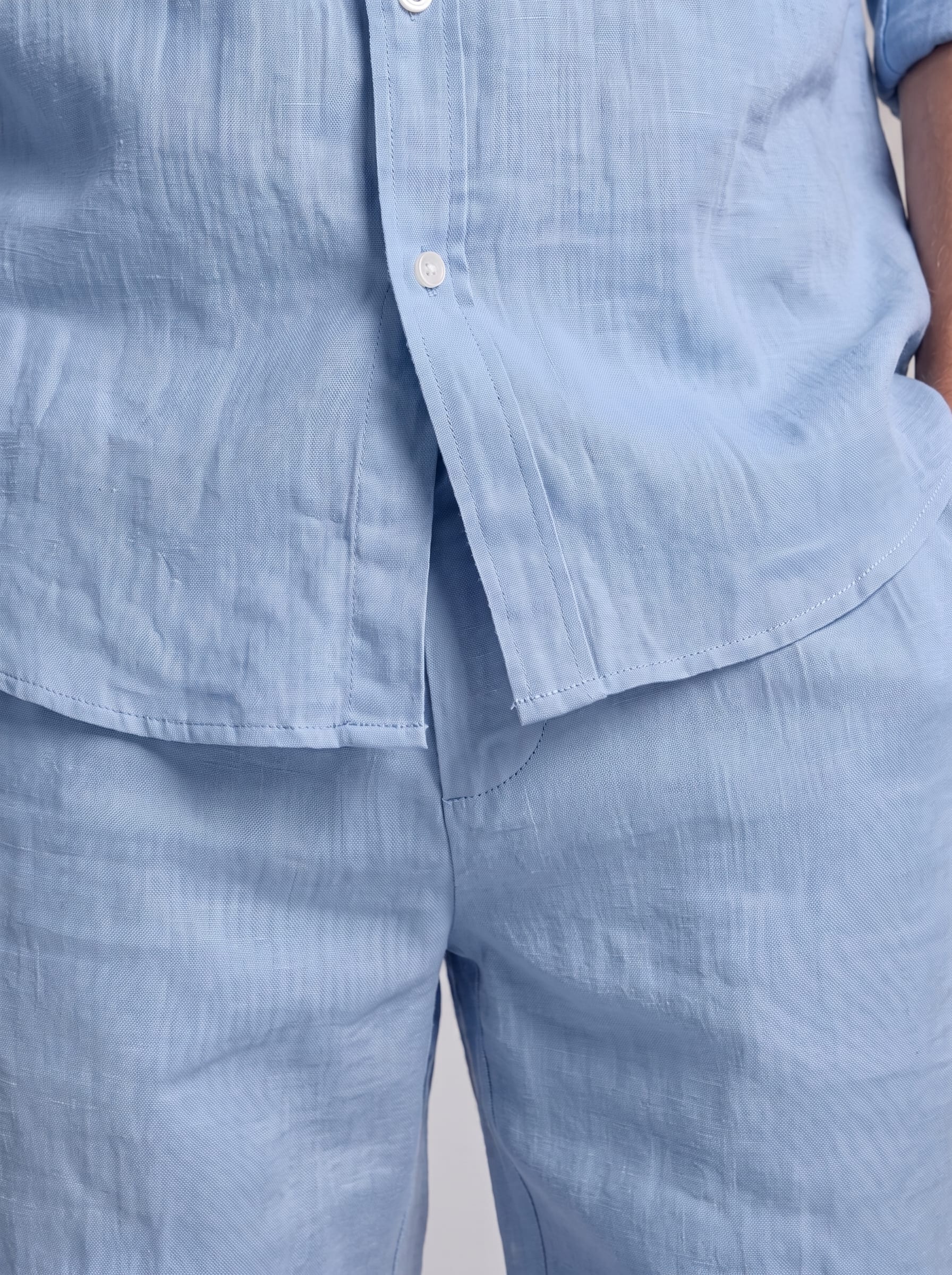 Herren Leinenset mit Stehkragen | Augustin