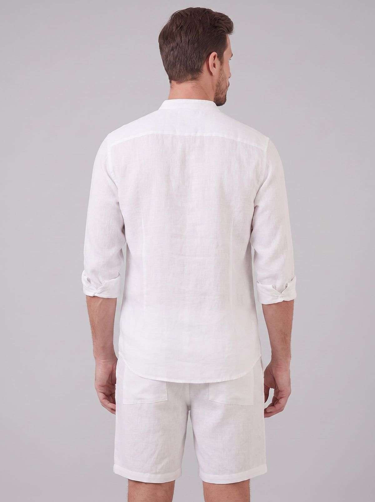 Herren Leinenset mit Stehkragen | Augustin