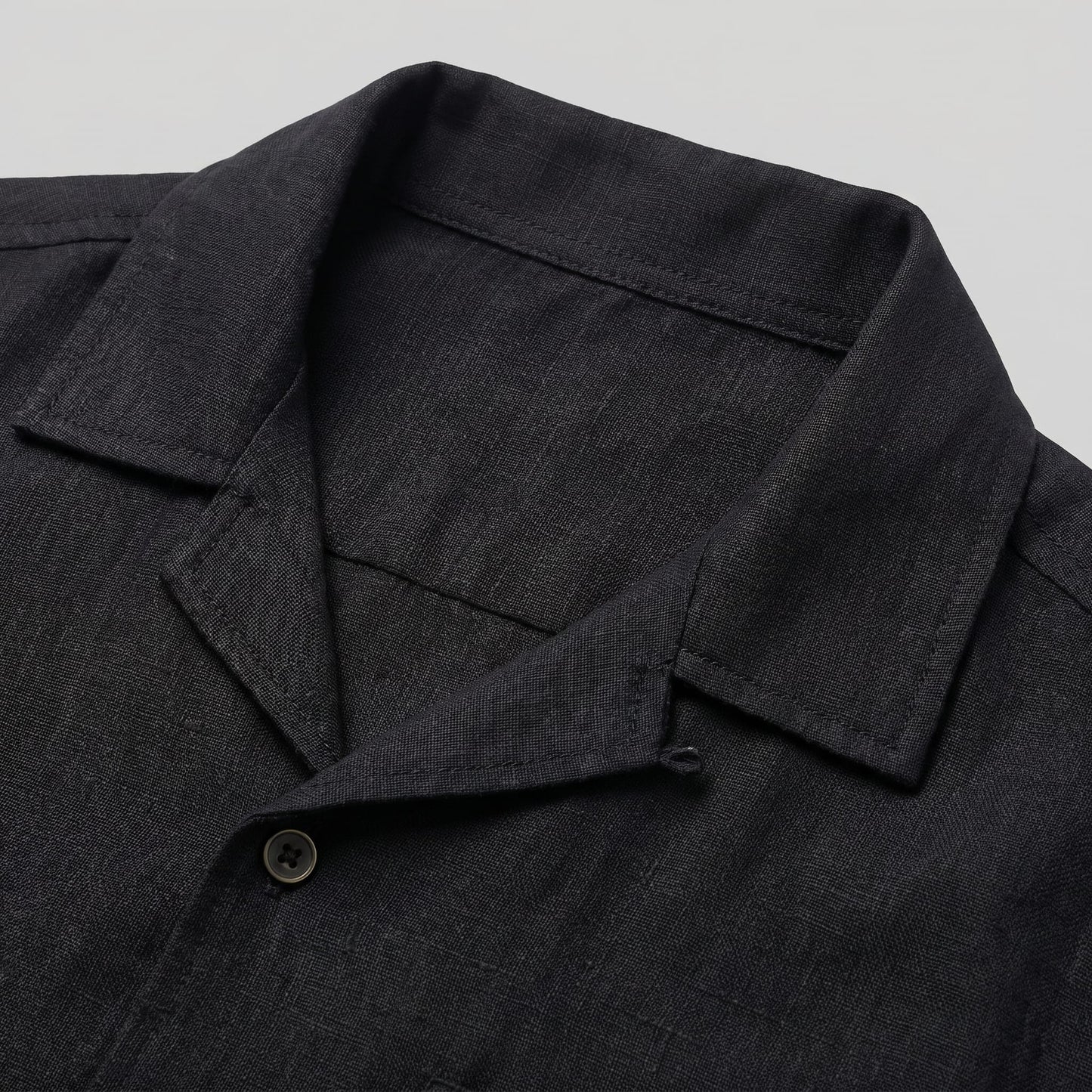 Herren Leinenset mit Kubakragen und Brusttasche | Aribert_4