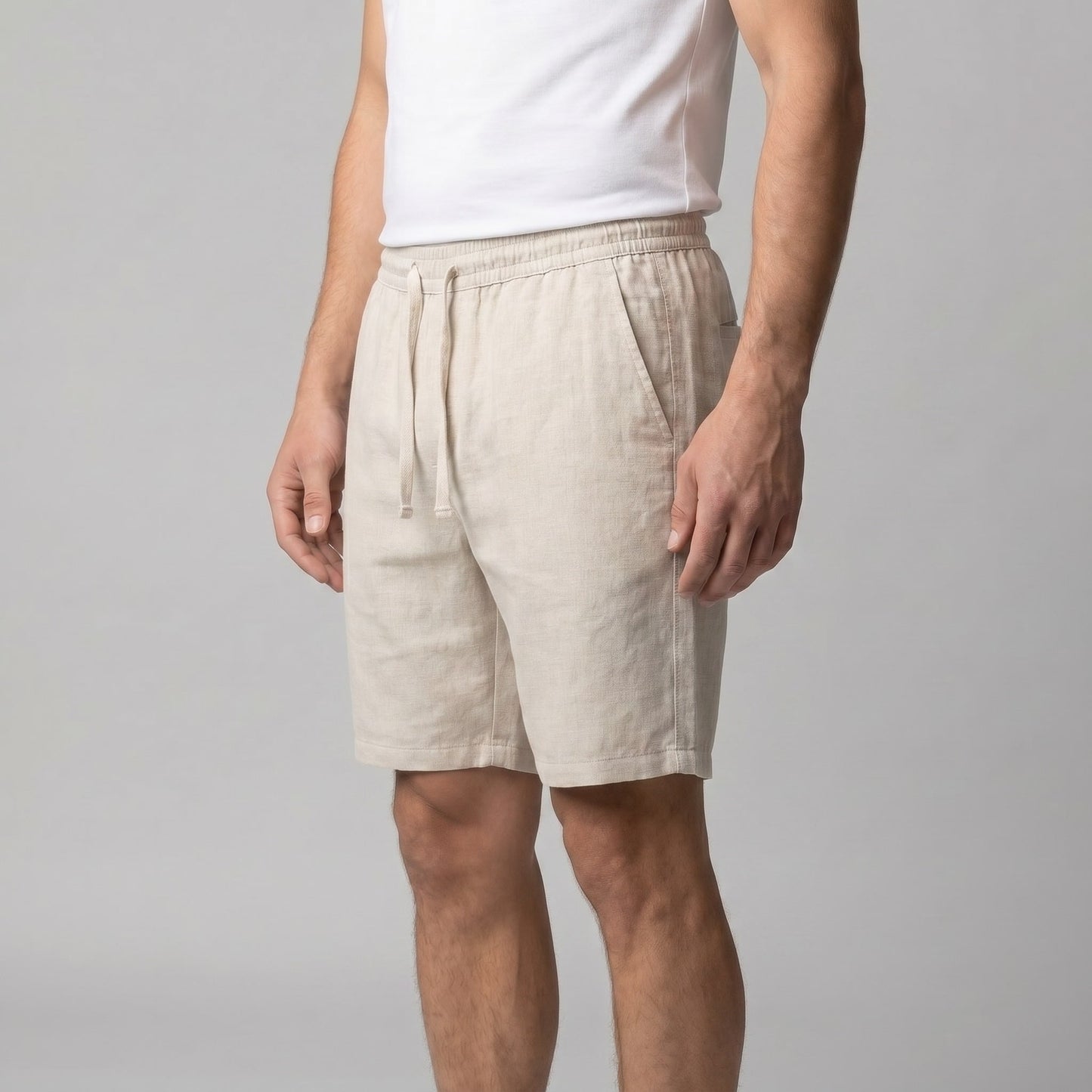 Herren Leinenshorts mit Kordelzug | Bernward_2