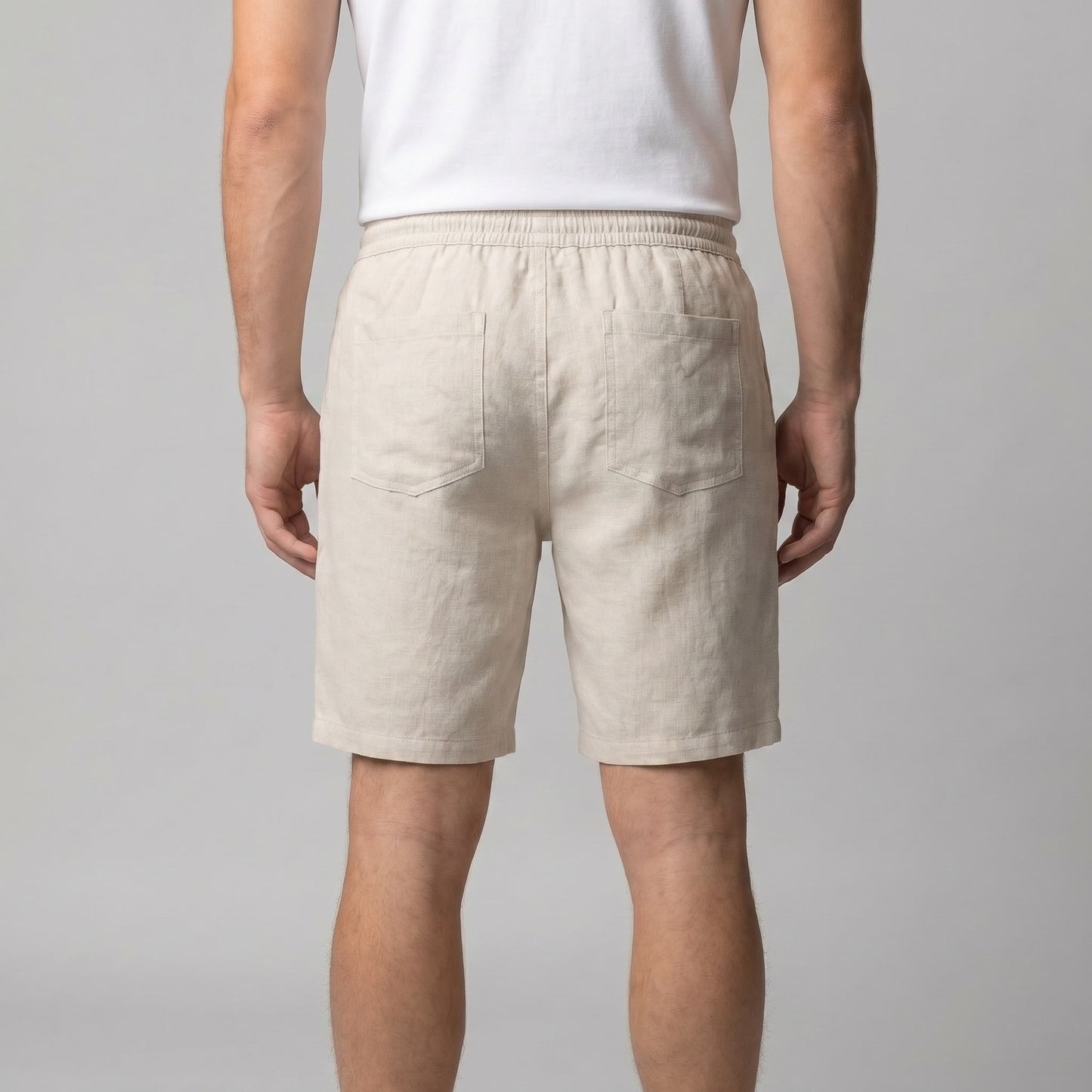 Herren Leinenshorts mit Kordelzug | Bernward_3