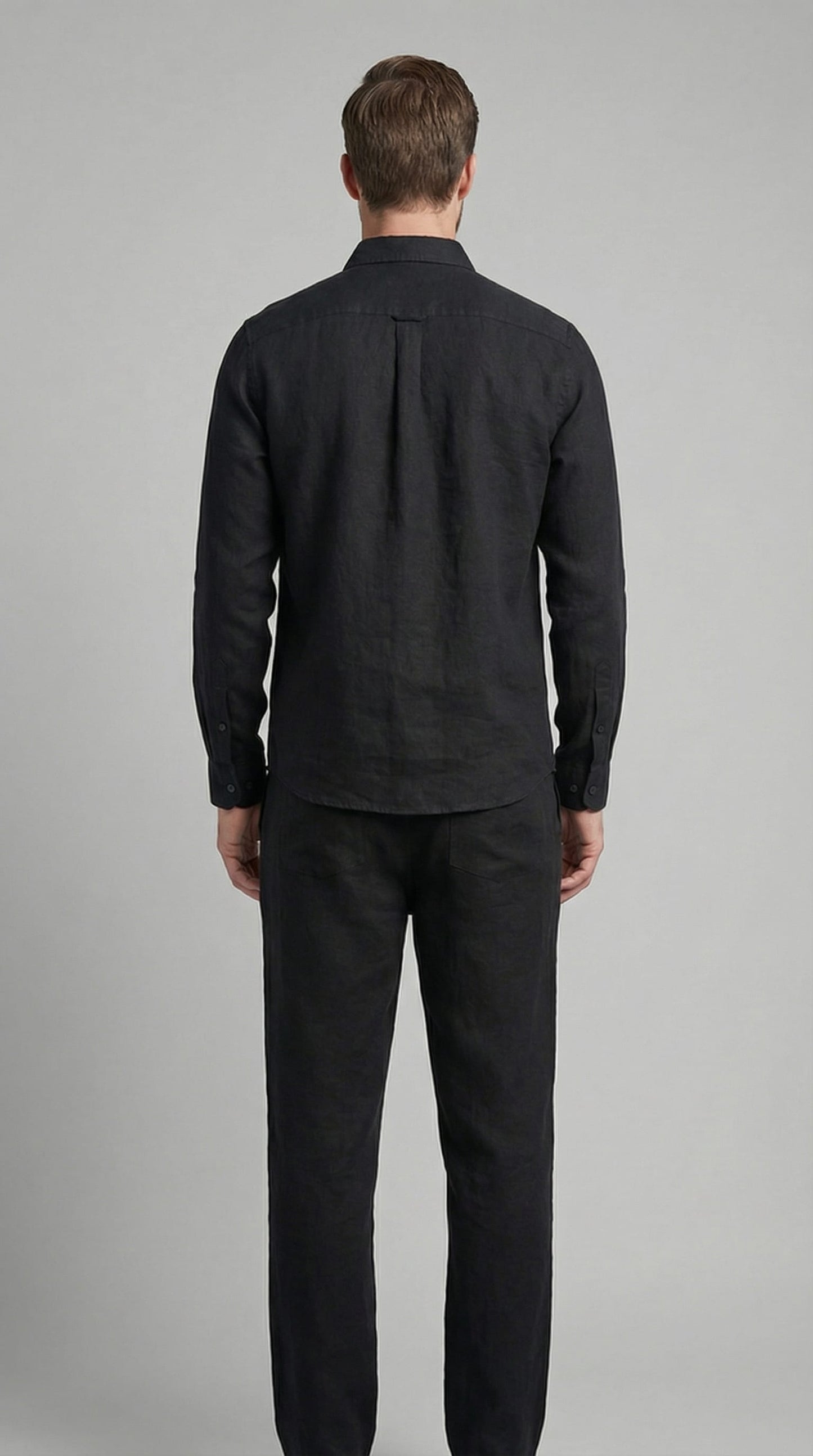 Herren Leinenset Slim Fit mit Kentkragen | Benedikt_12