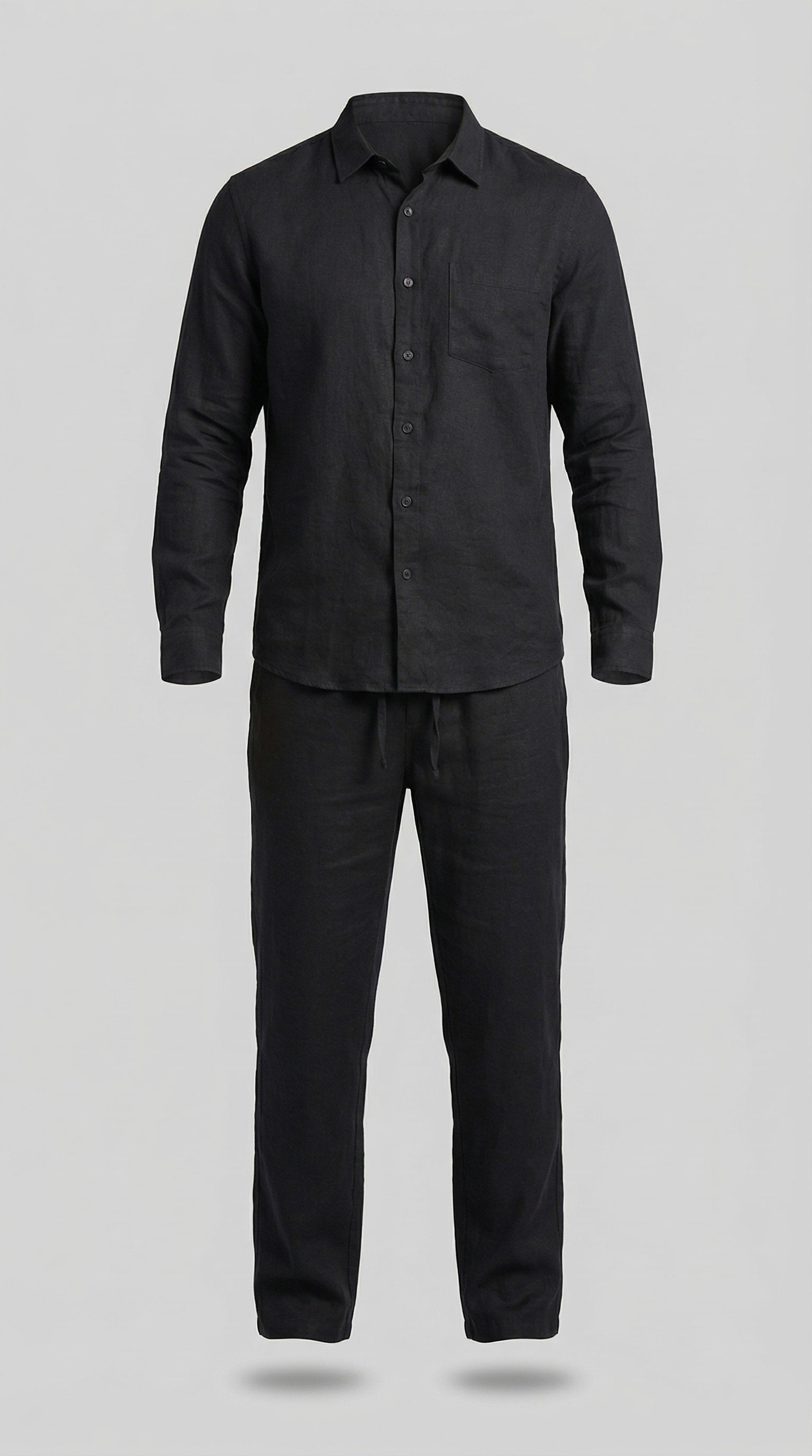 Herren Leinenset Slim Fit mit Kentkragen | Benedikt