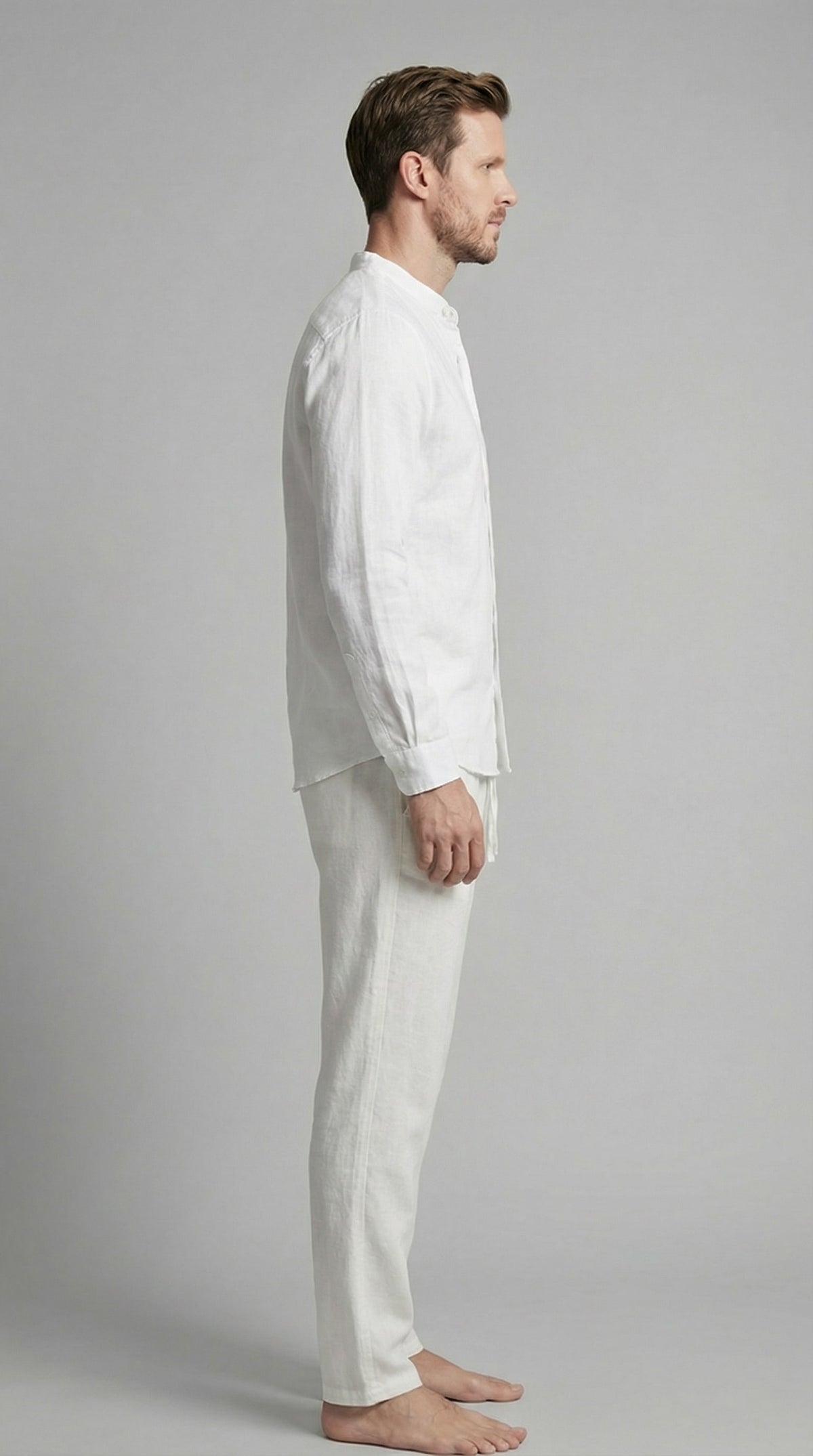 Herren Leinenset Slim Fit mit Kentkragen | Benedikt_16
