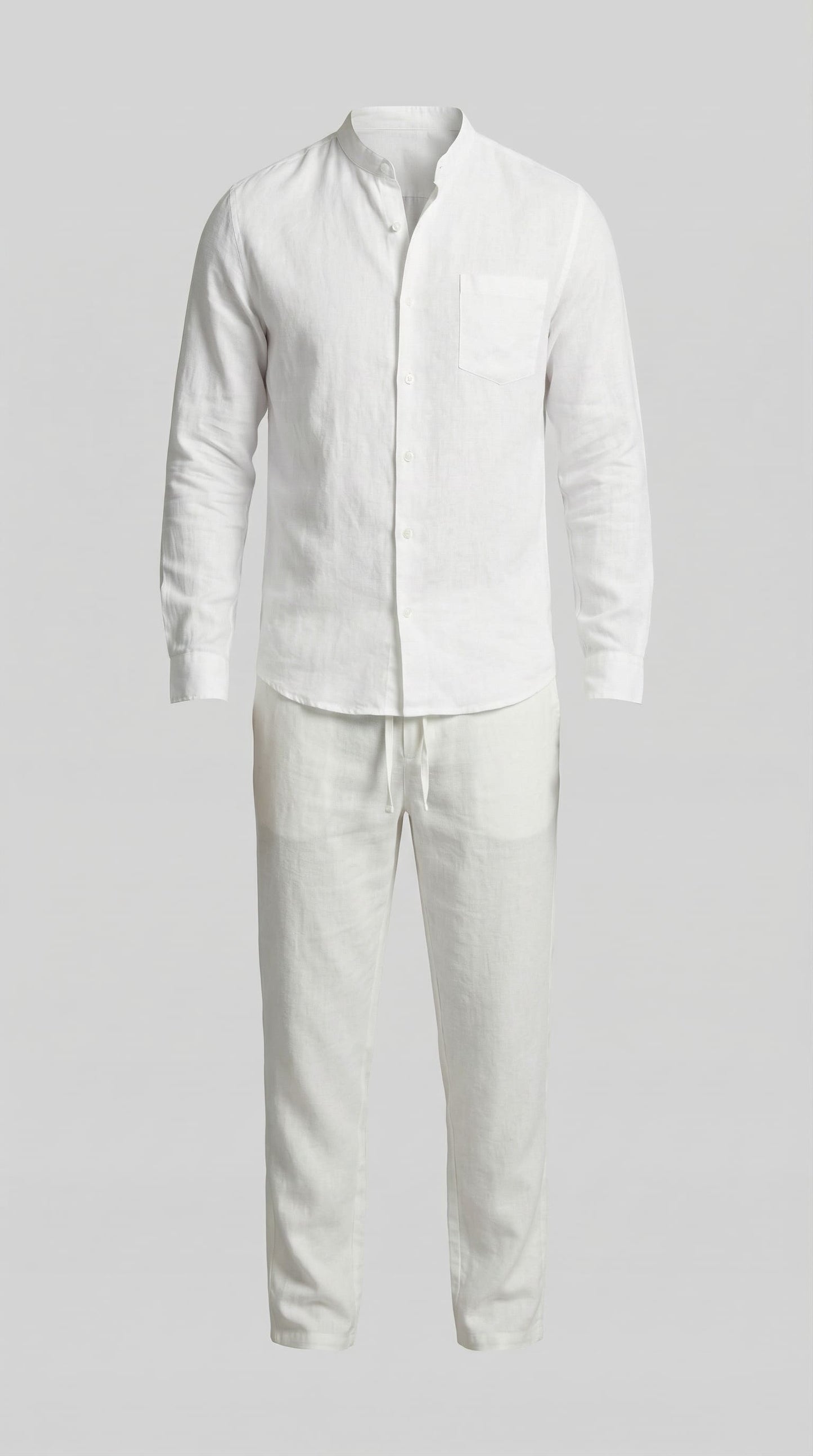 Herren Leinenset Slim Fit mit Kentkragen | Benedikt_18