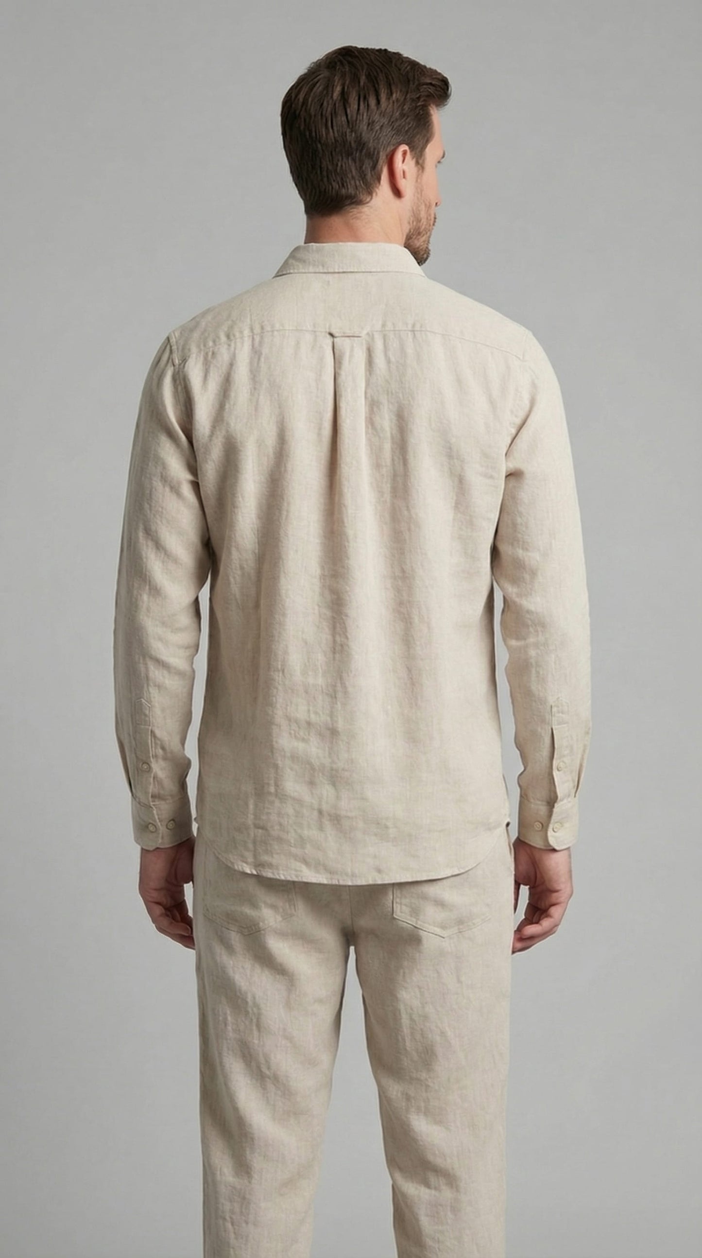 Herren Leinenset Slim Fit mit Kentkragen | Benedikt_3